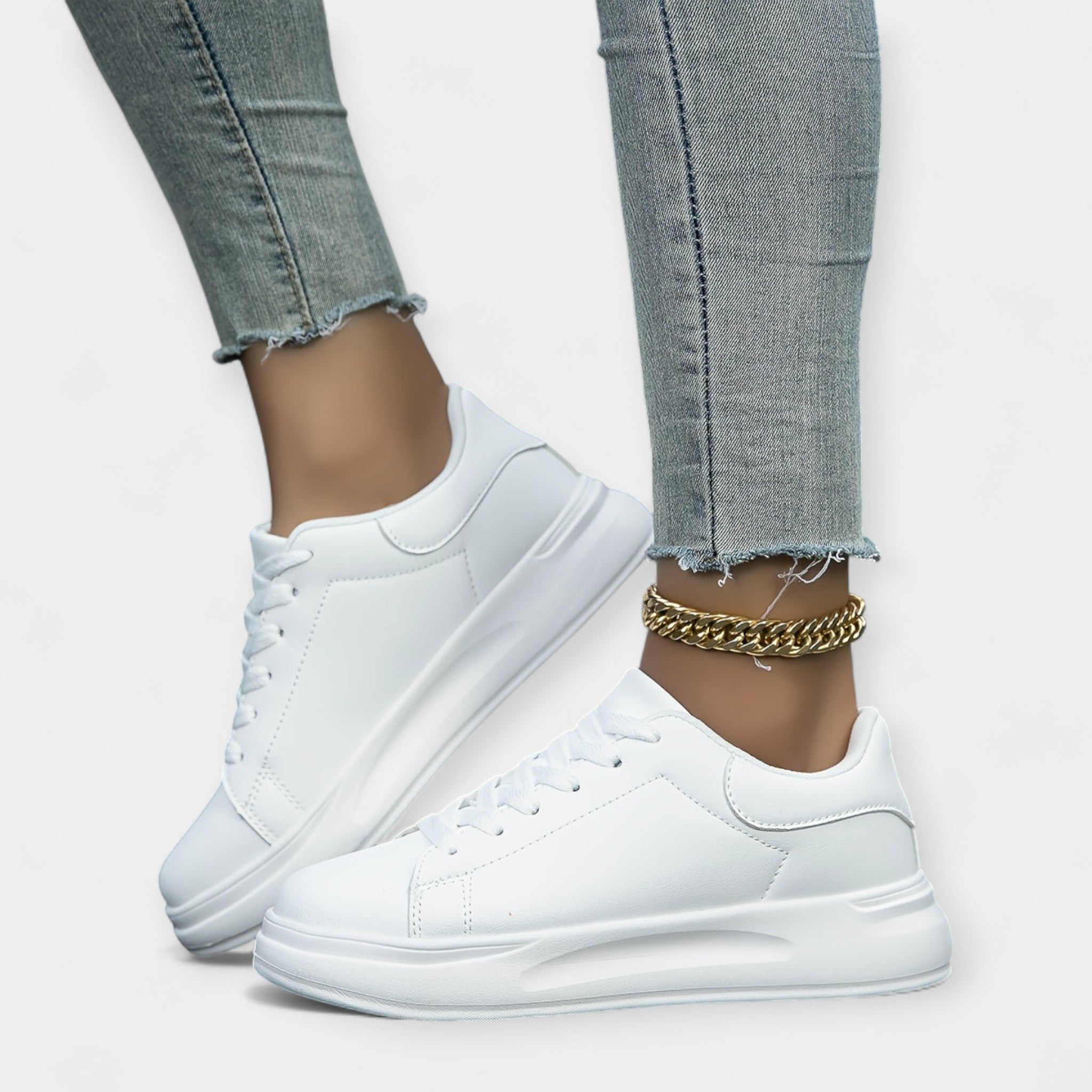 Sneakers de Cuero Blanco