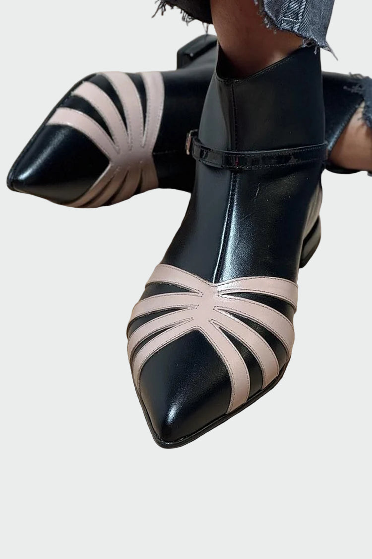 Botín geométrico con punta puntiaguda