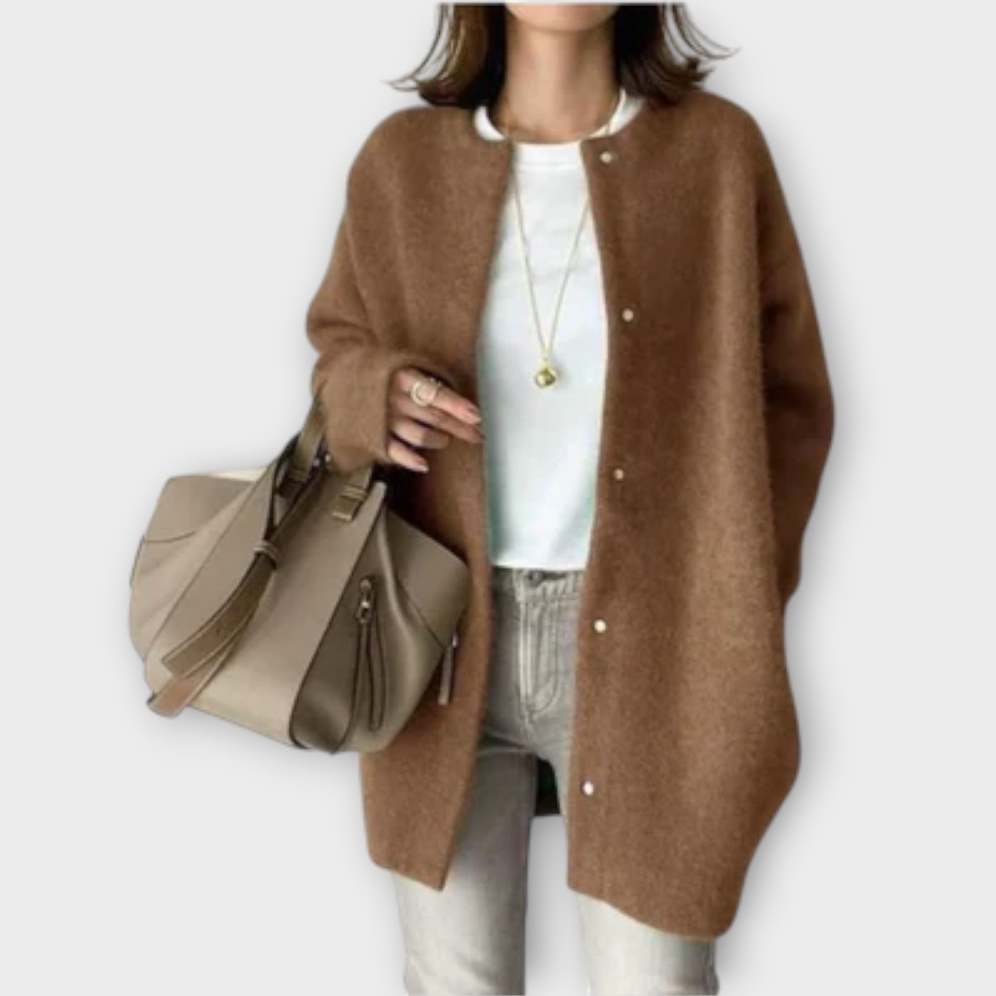 Lilly-Gilet élégant en maille