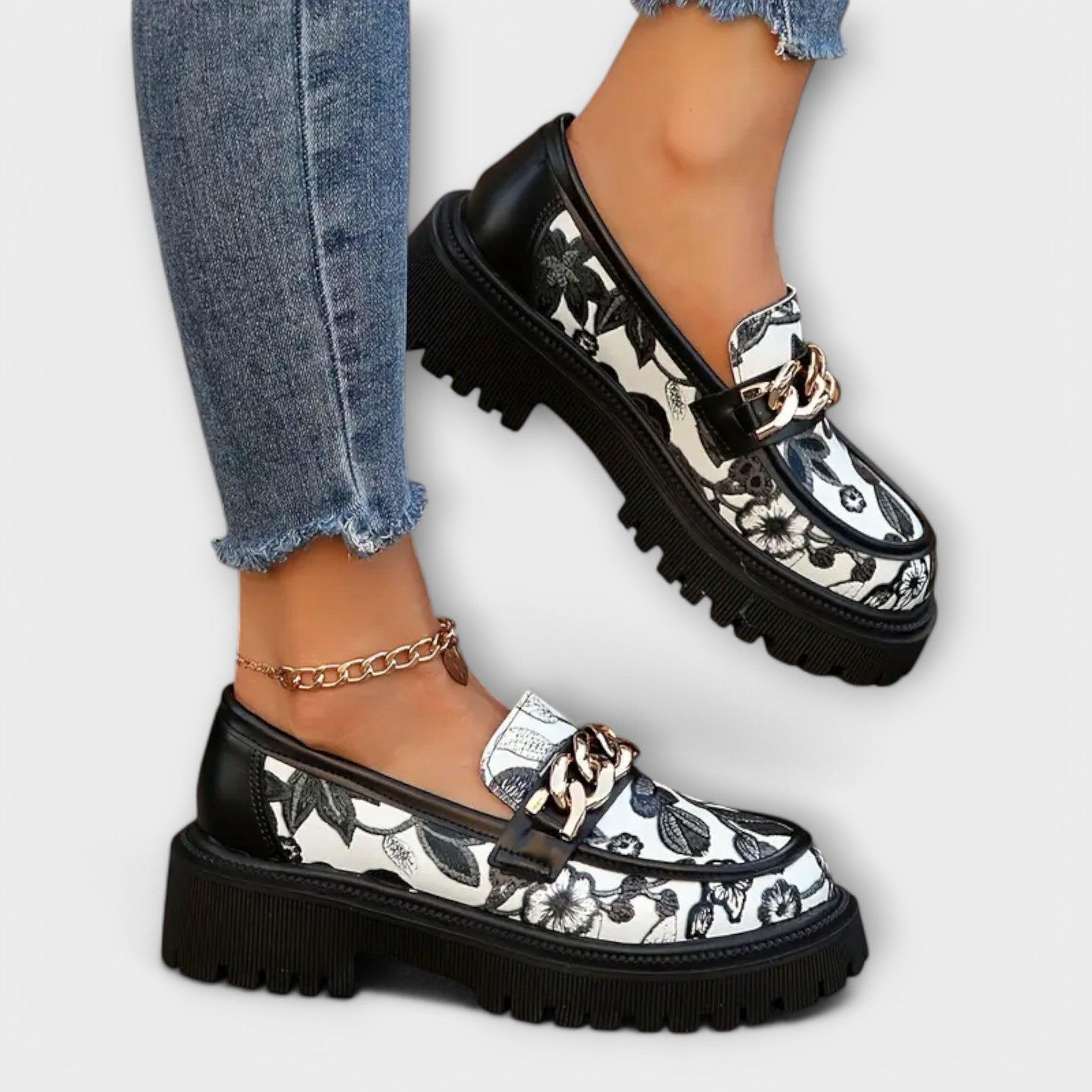 Sandra - Mocasines retro clásicos con estilo