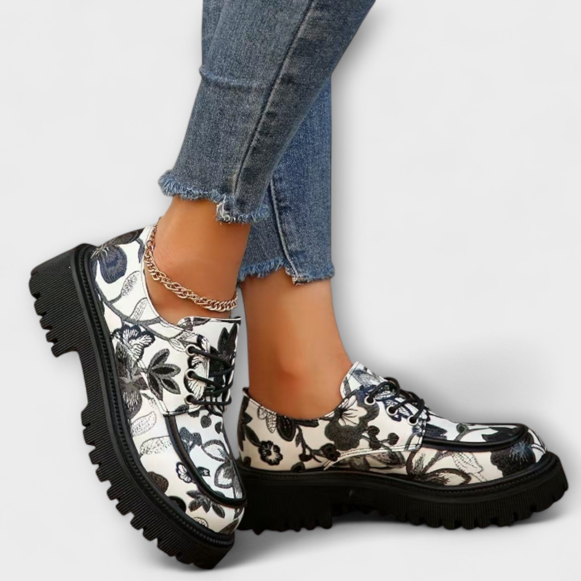 Sandra - Mocasines retro clásicos con estilo