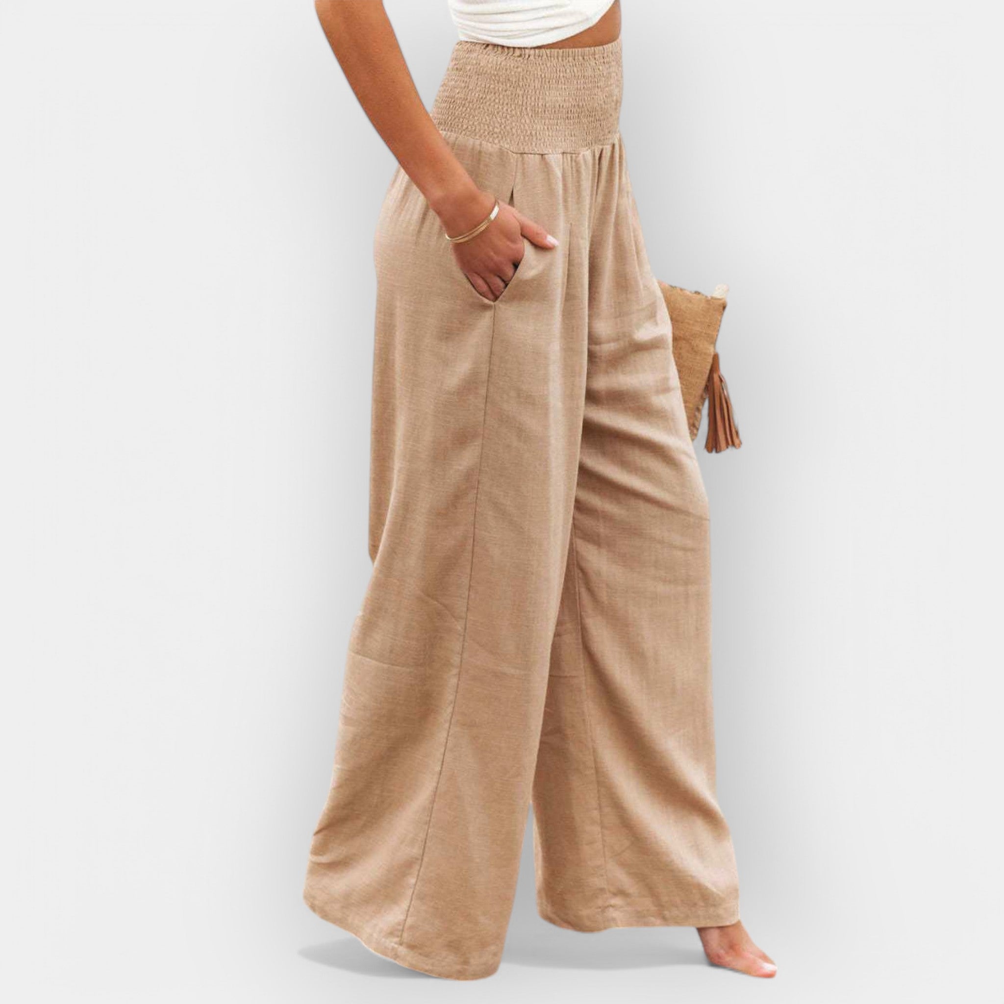 Pantalón Fluido con Cintura Elástica