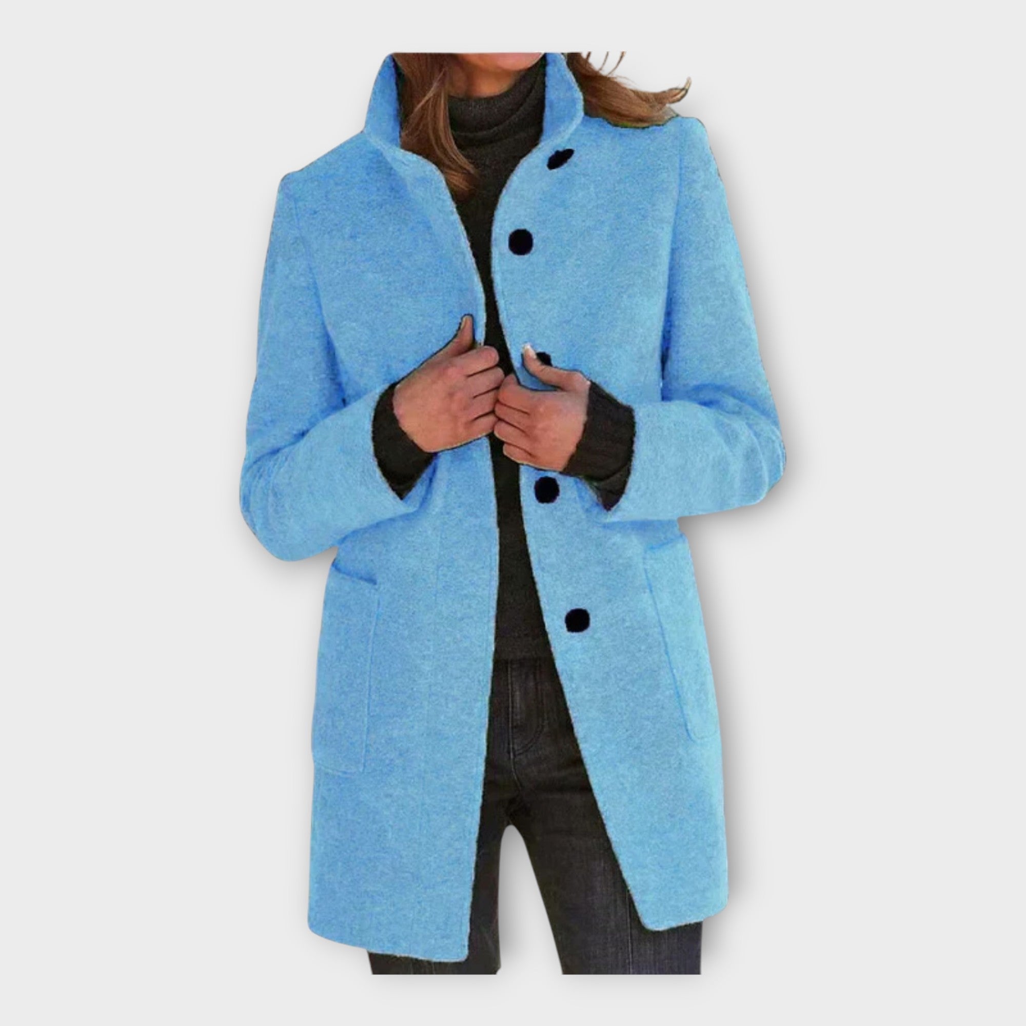 Abrigo elegante con línea atemporal