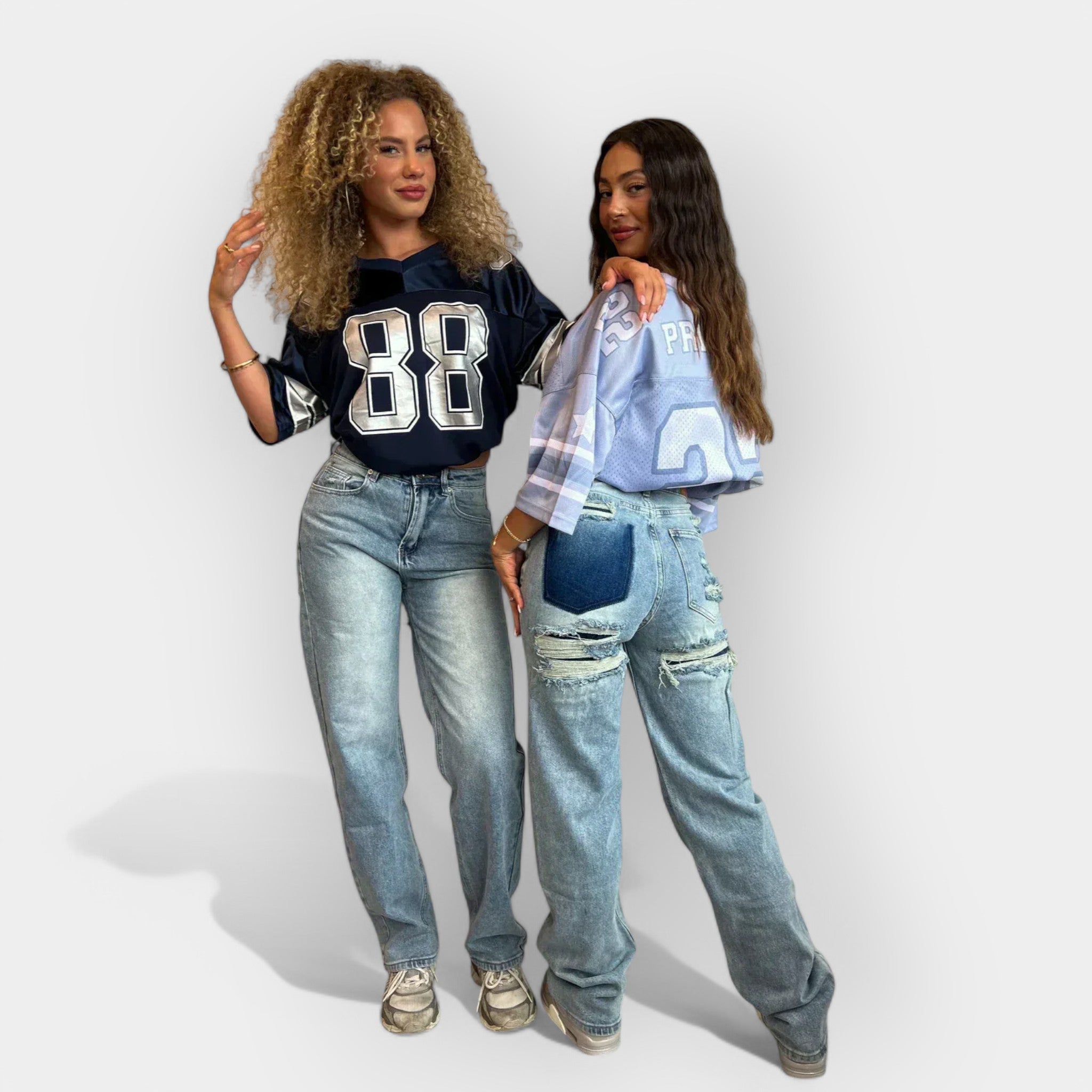 Jeans Vintage de Denim Deslavado