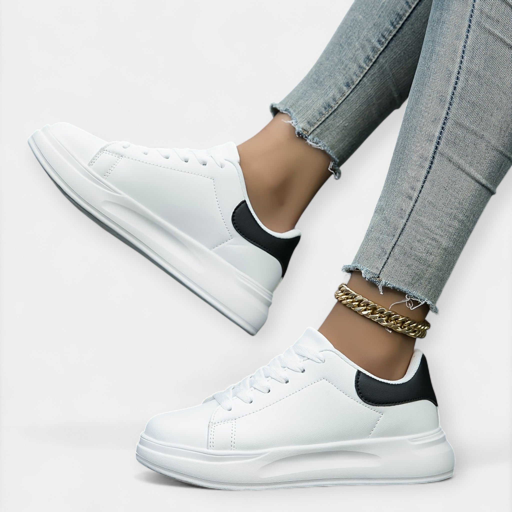 Sneakers de Cuero Blanco