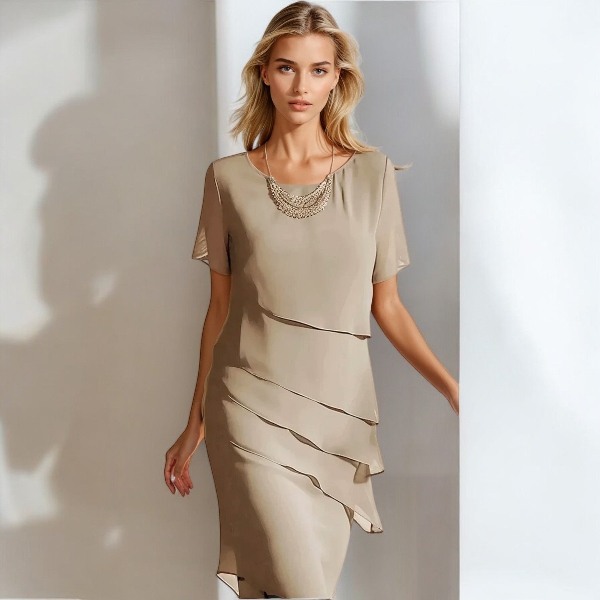 Vestido de Gasa Elegante