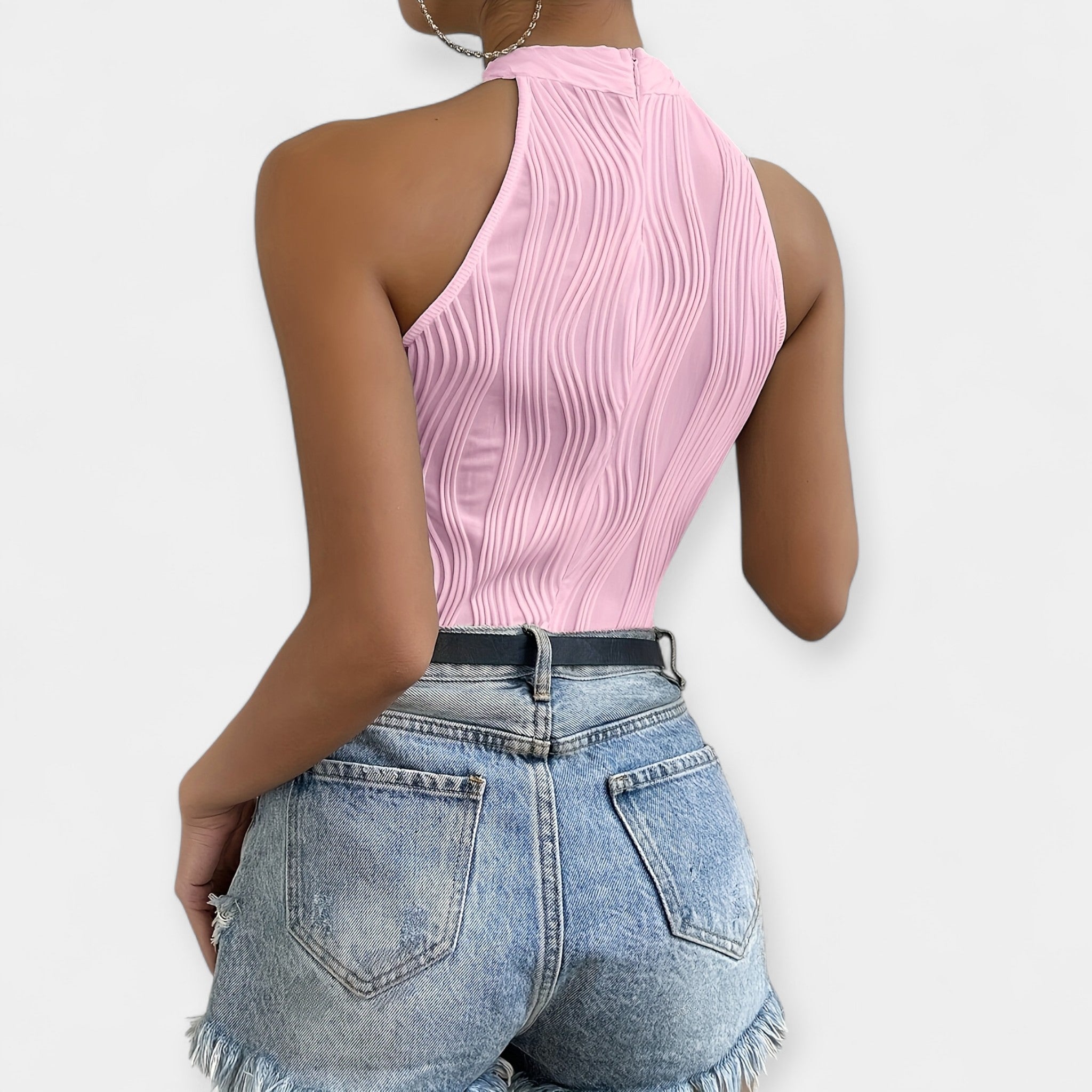 Body Enterizo Rosa Vivo