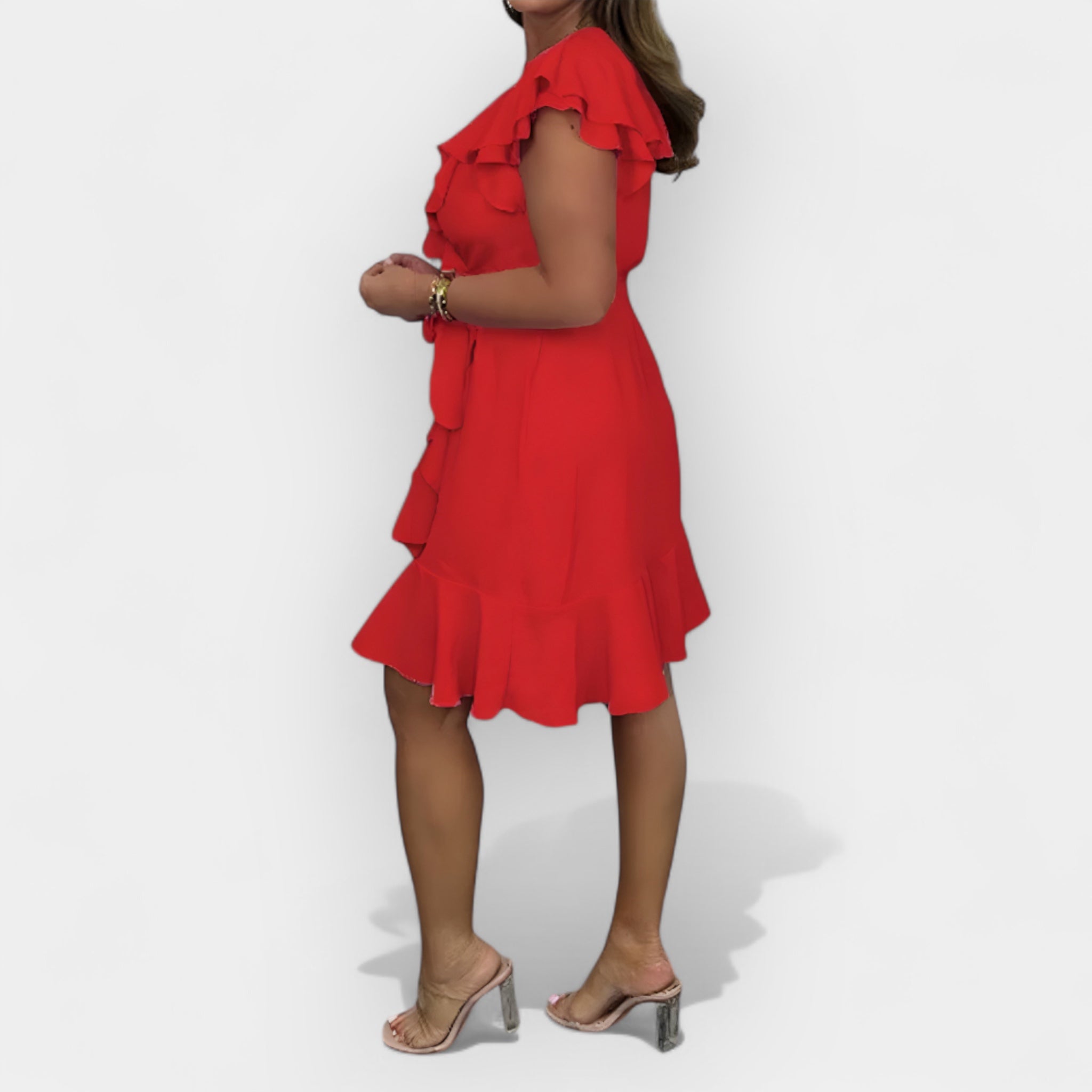 Vestido Elegante con Corte Femenino