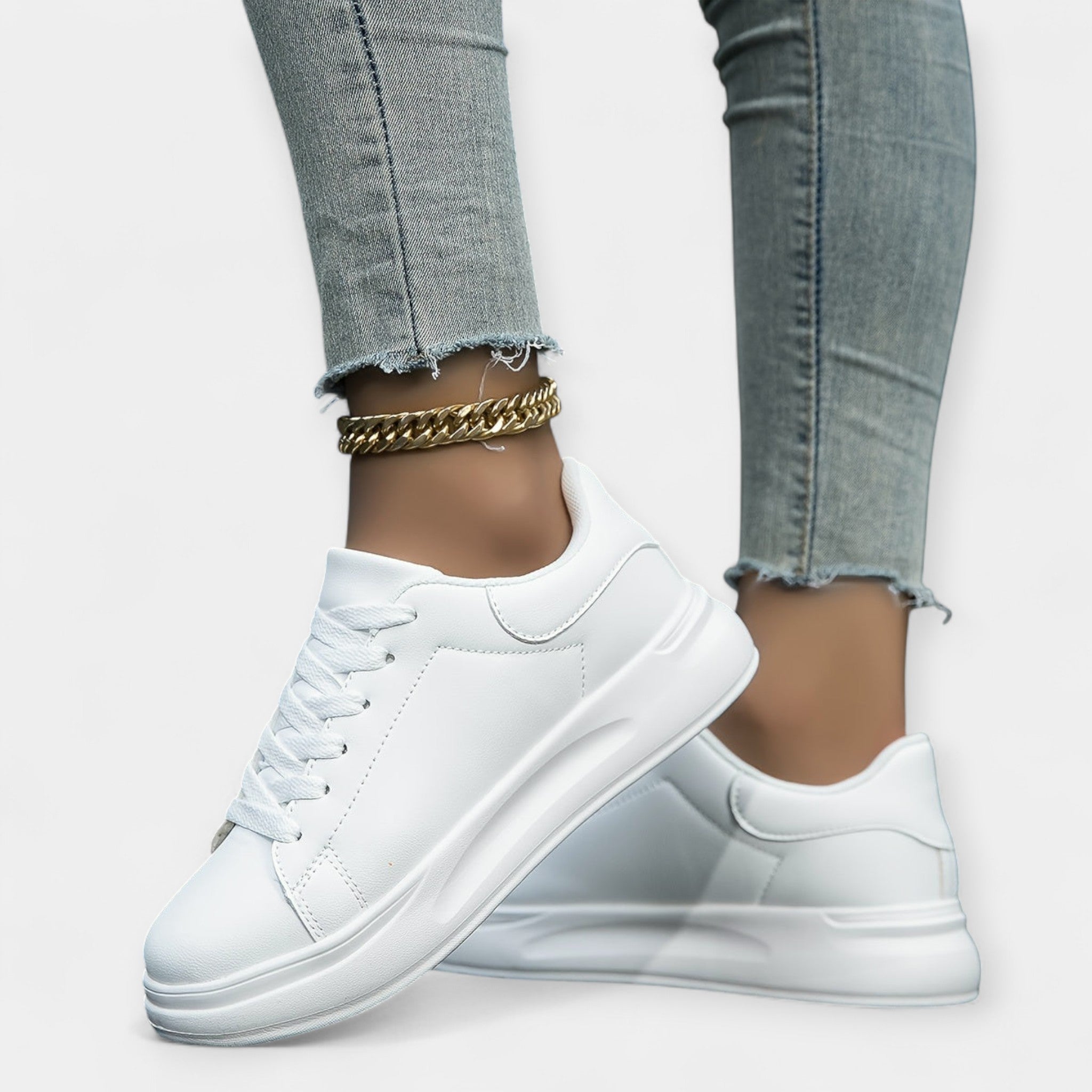 Sneakers de Cuero Blanco