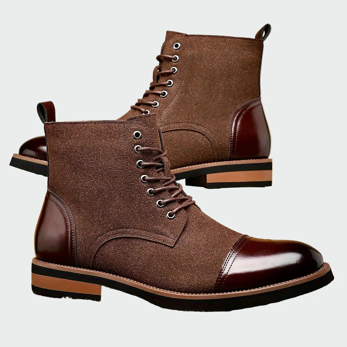 Botas oxford de cuero