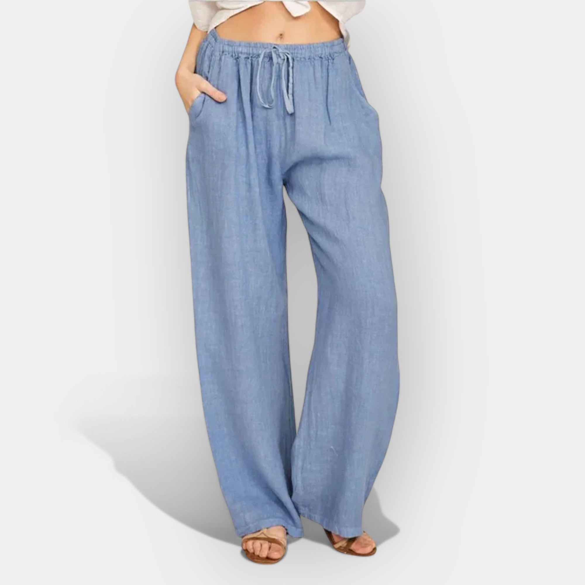 Pantalon d'été léger en lin