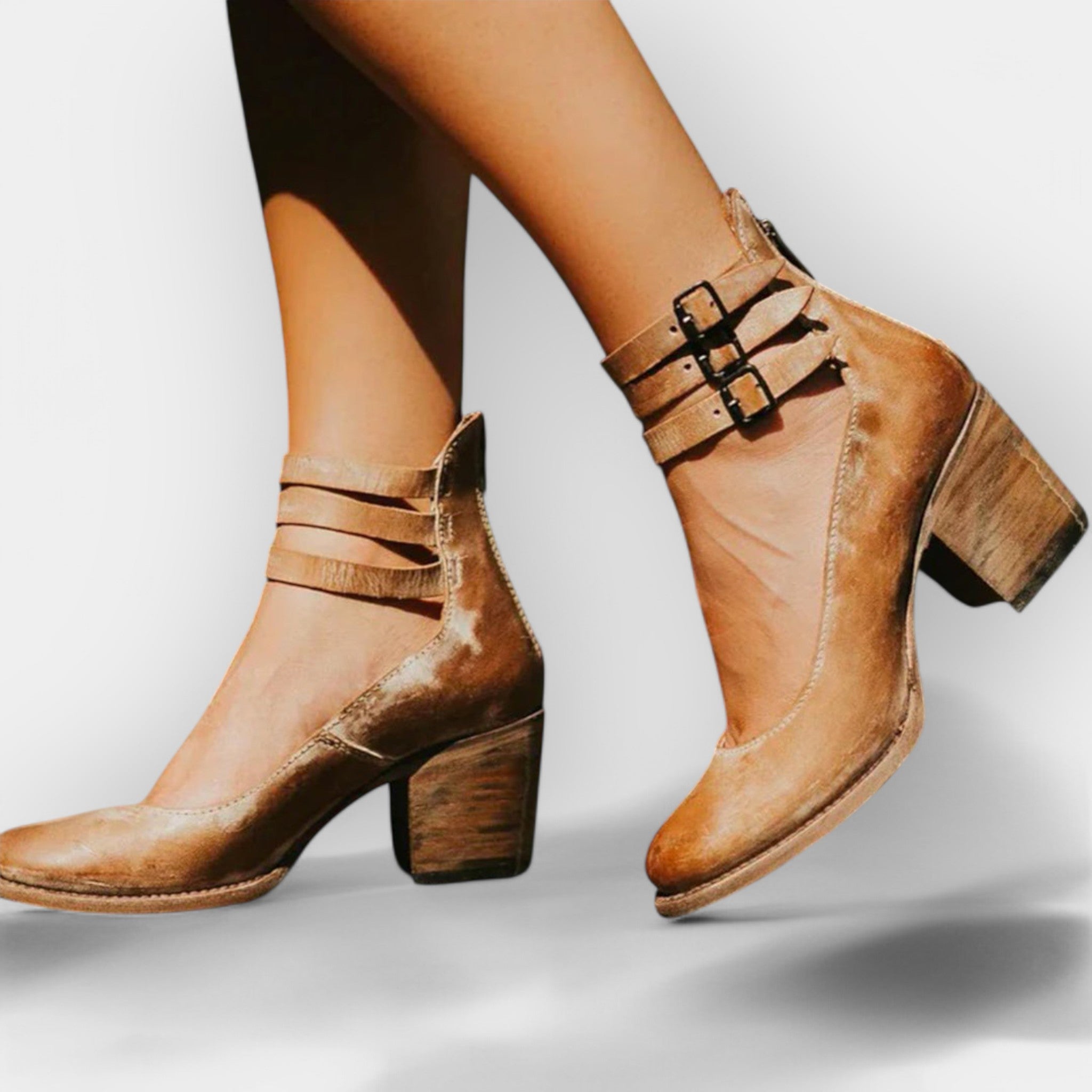 Sandalias con Tacón Suave