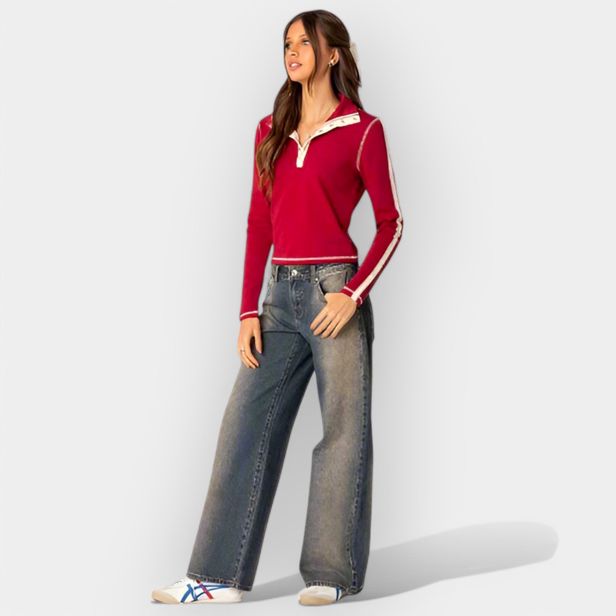 Jeans de Cintura Baja Cómodos