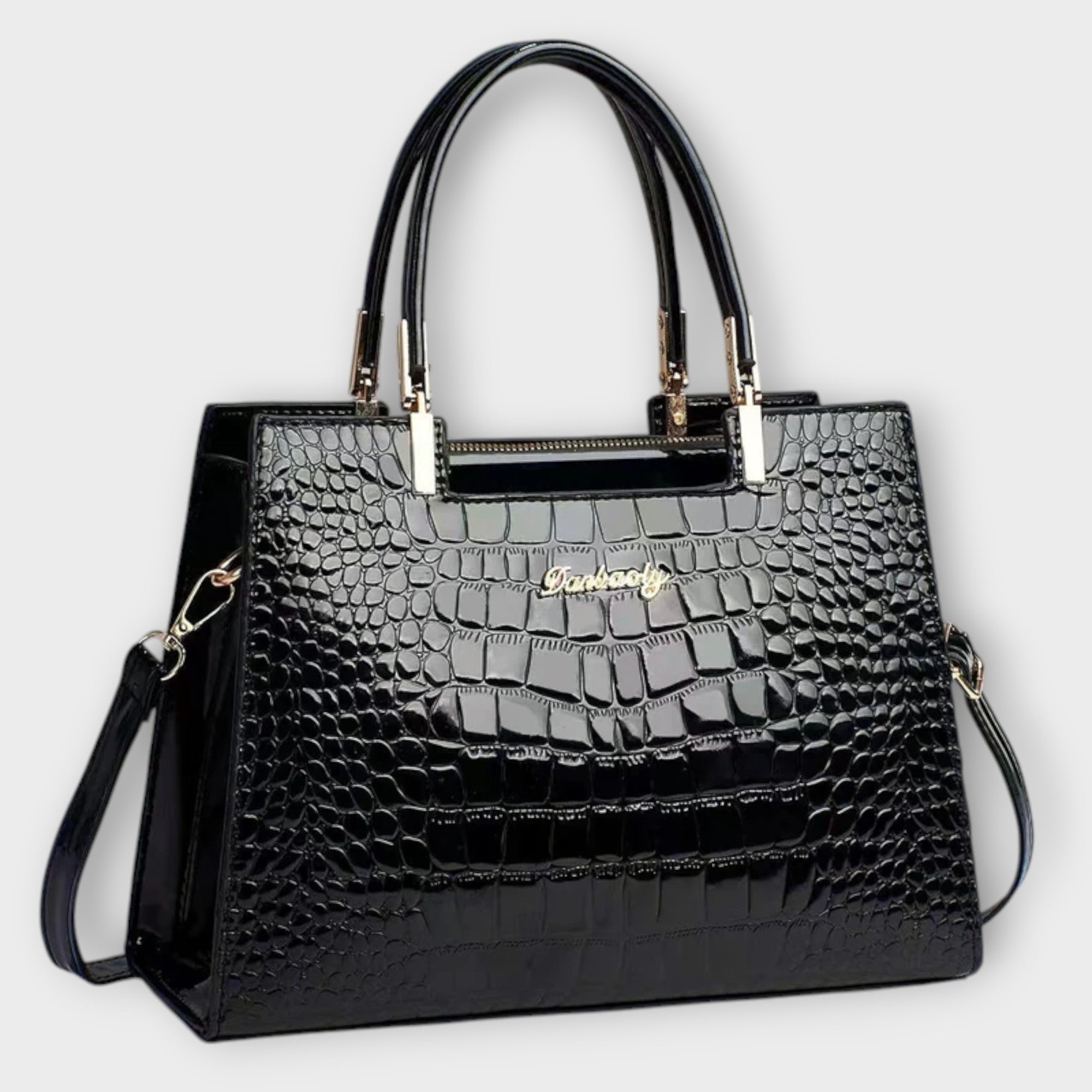 Bolso Croco Brillante