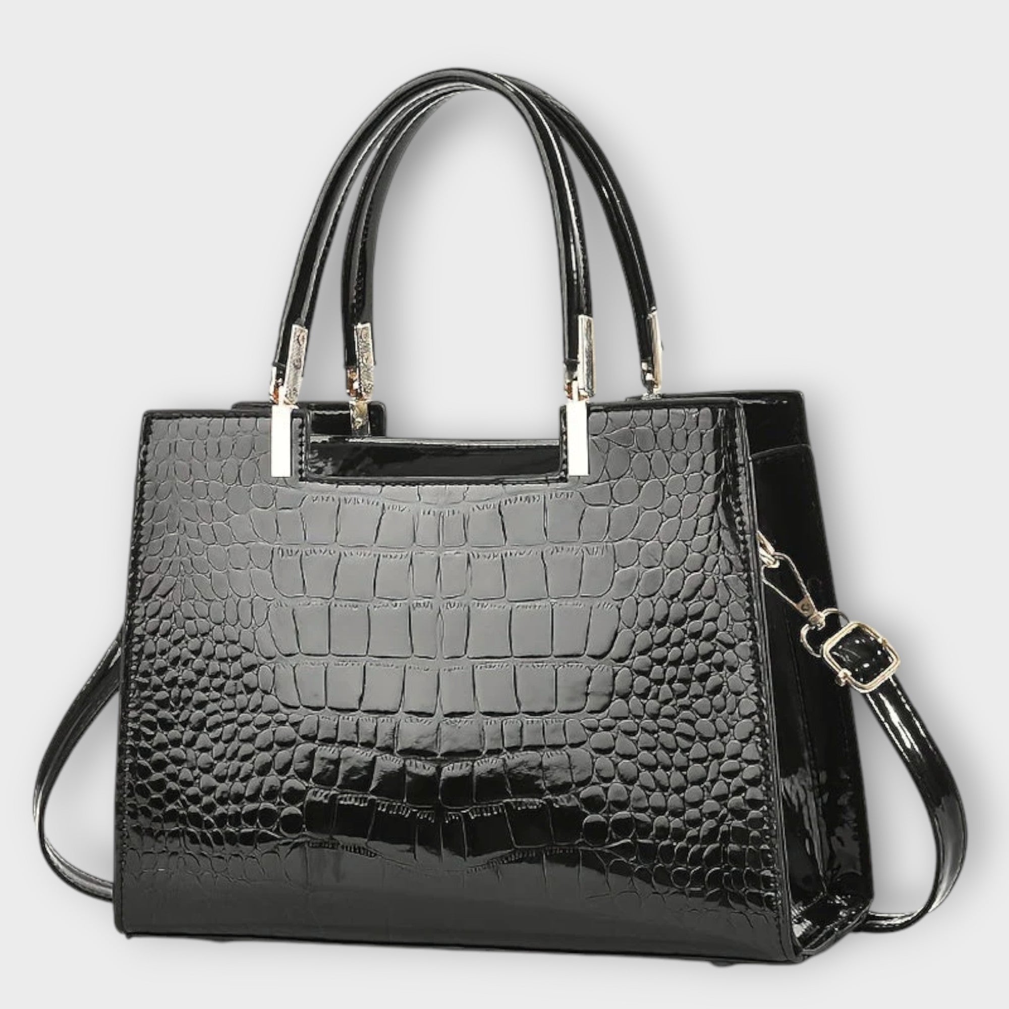 Bolso Croco Brillante