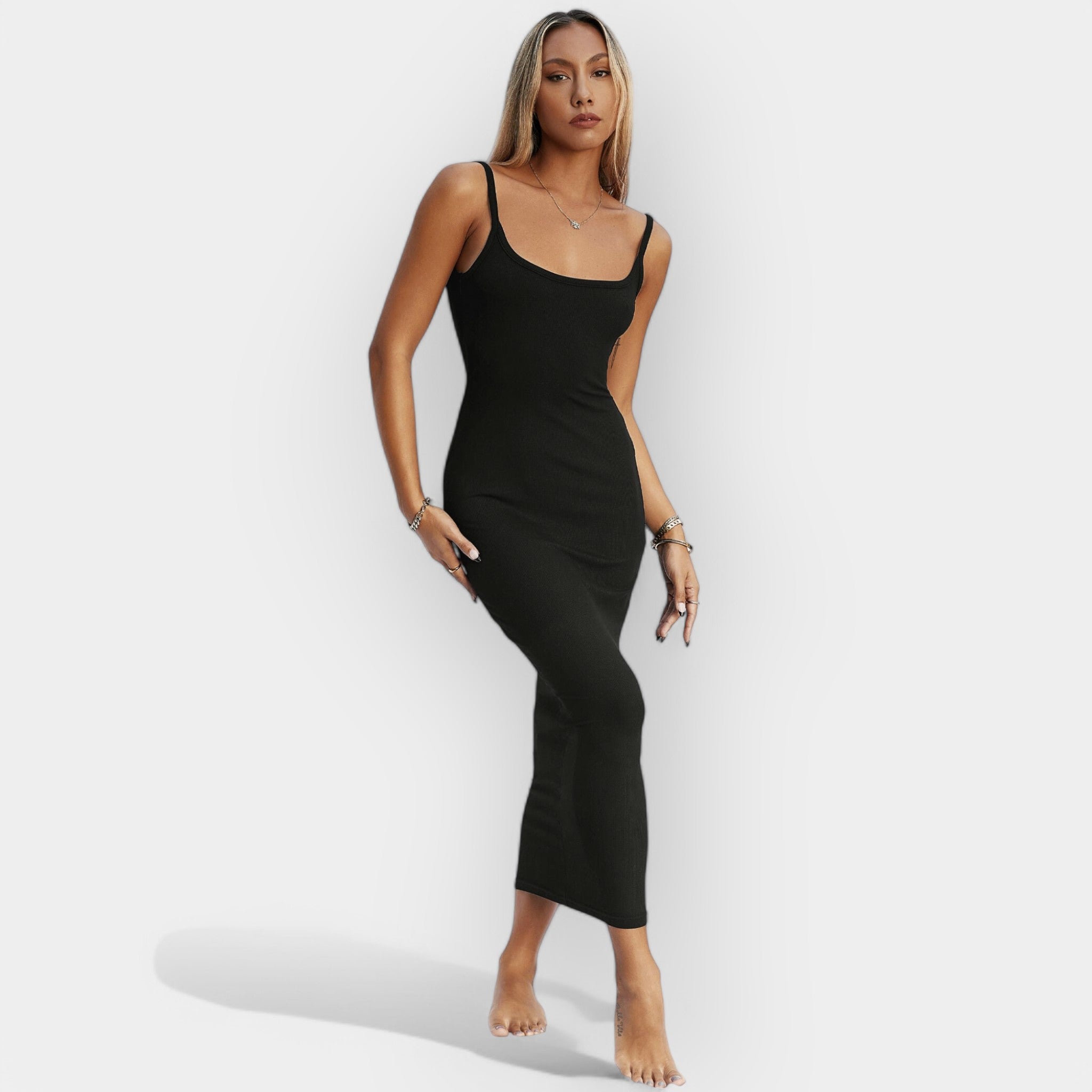 Vestido Midi Minimal y Elegante