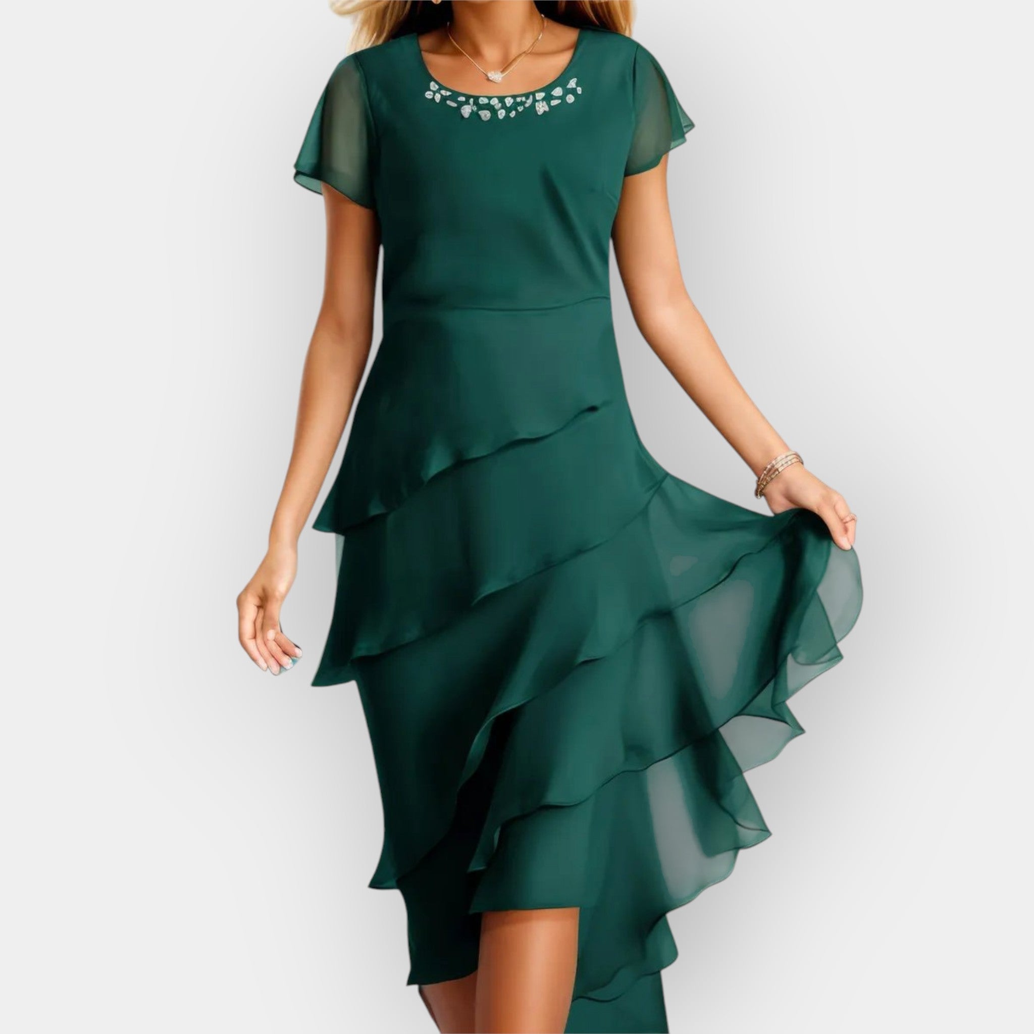 Vestido Chiffon en Capas