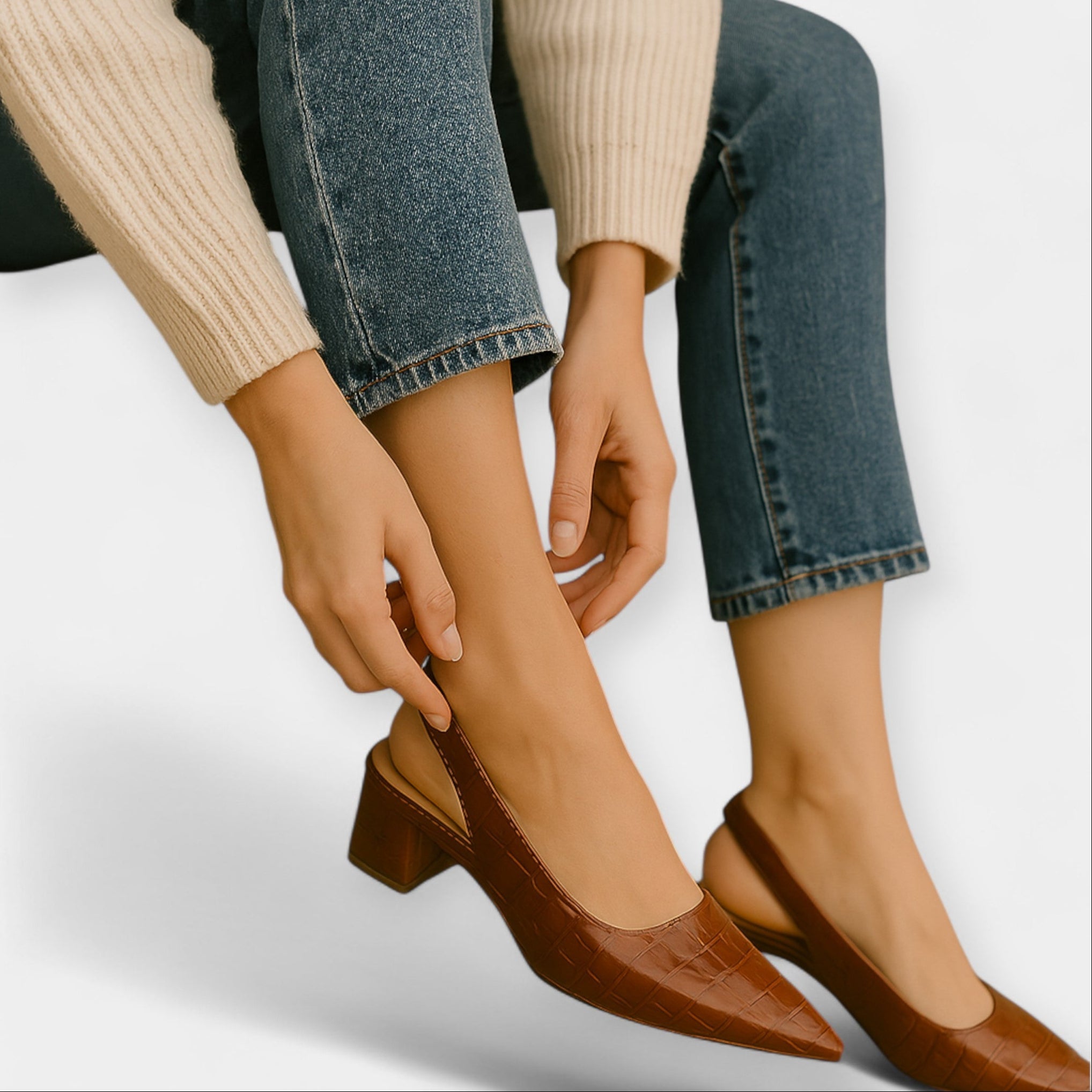 Zapatos de Tacón con Detalles de Lujo