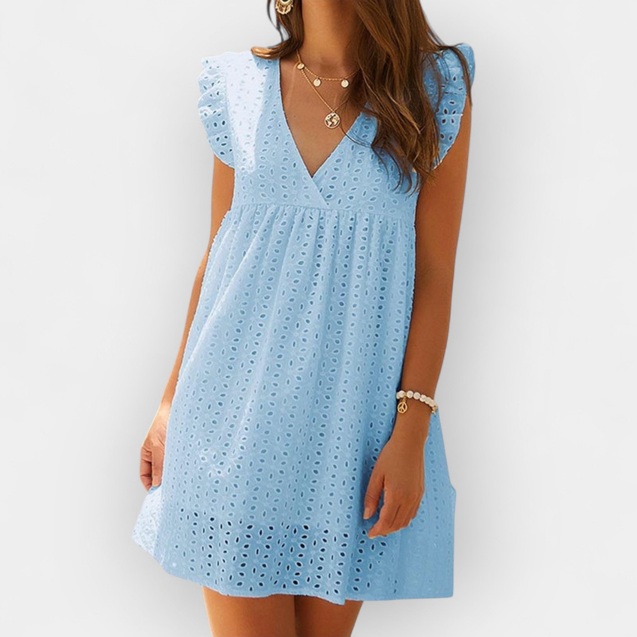 Vestido de verano con short oculto y bolsillos