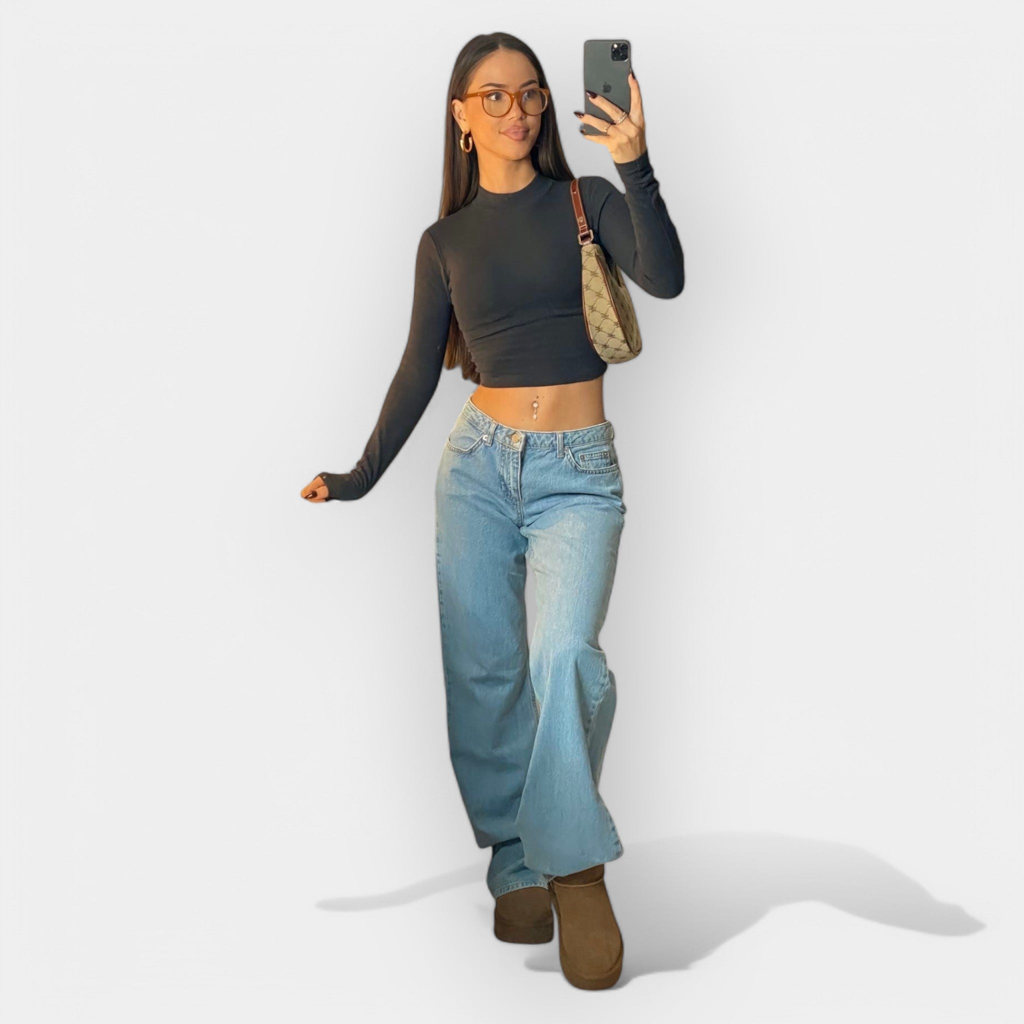 Jeans de Cintura Baja Cómodos