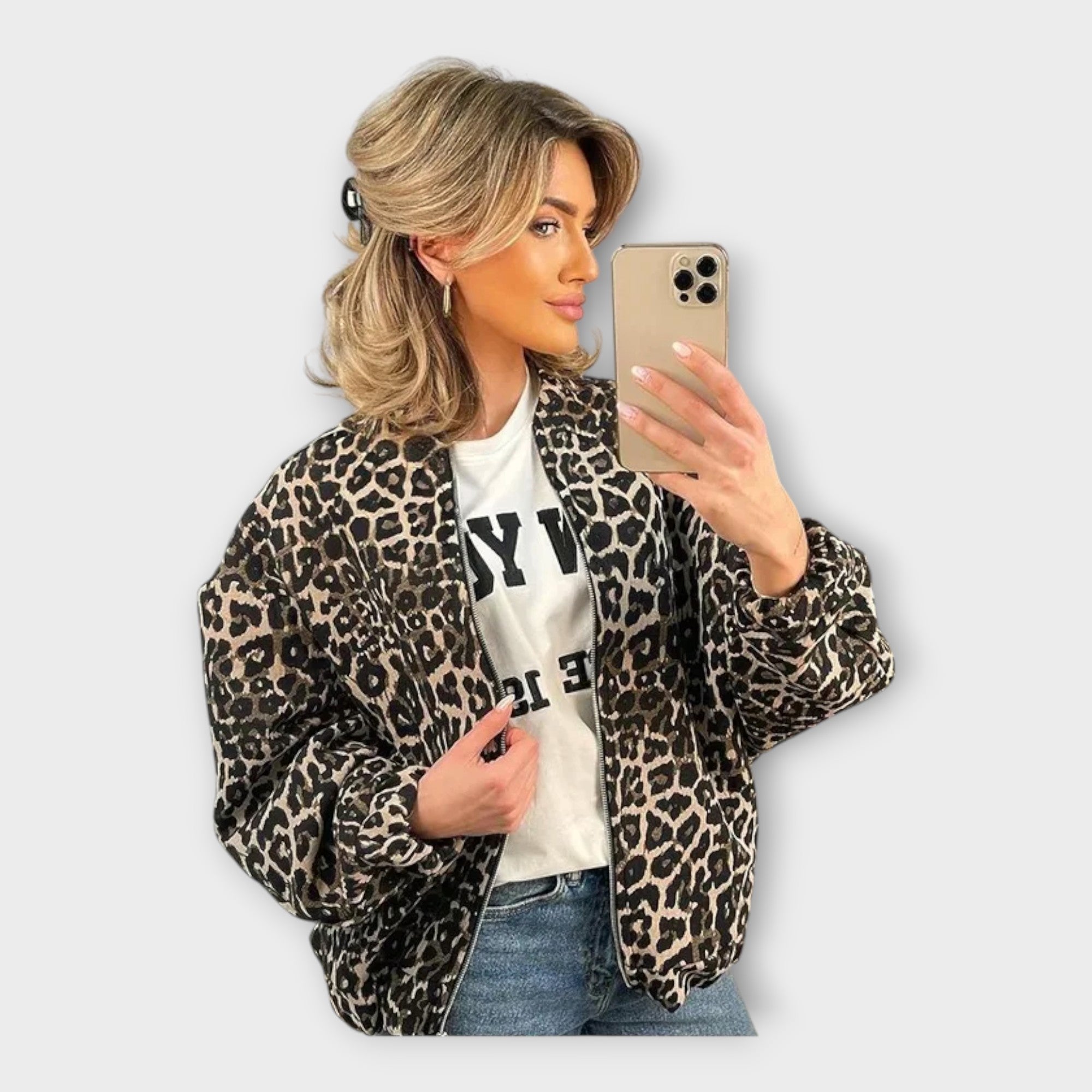 Chaqueta estampada elegante