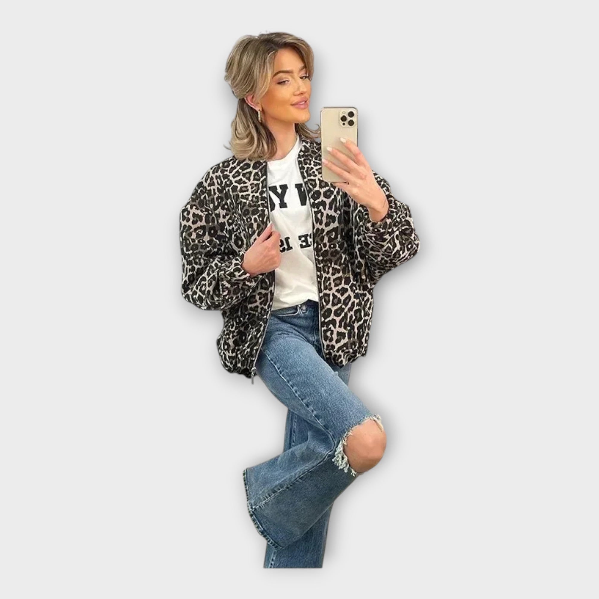 Chaqueta estampada elegante