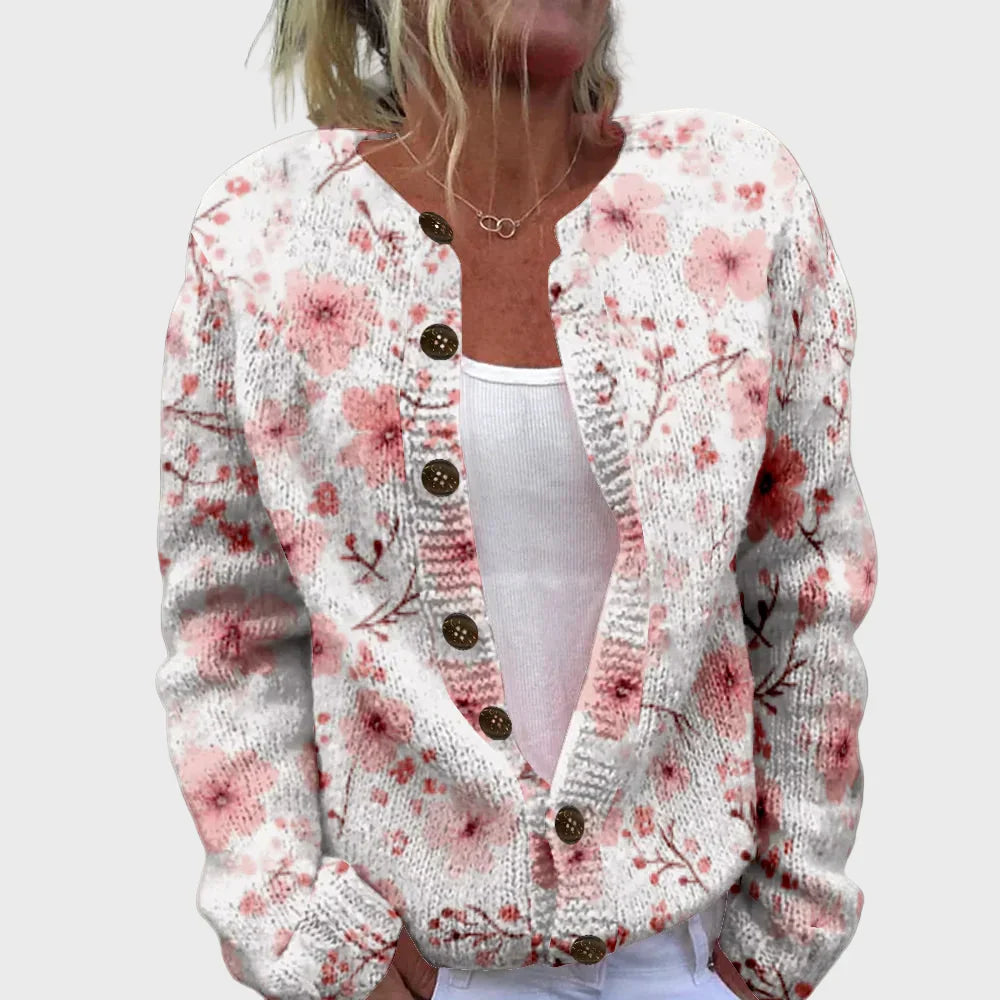 Chaleco de punto elegante con estampado