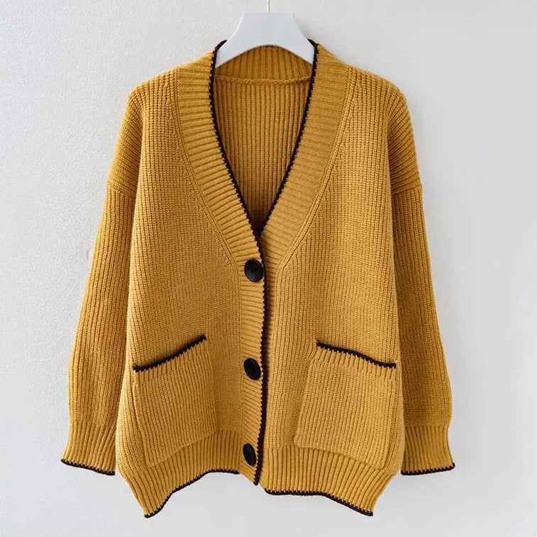 Chaleco de punto extragrande con estilo