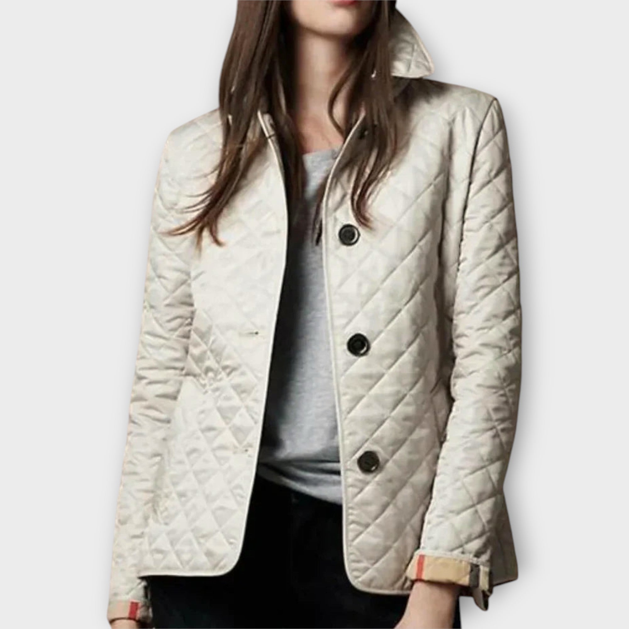 Chaqueta acolchada de línea elegante
