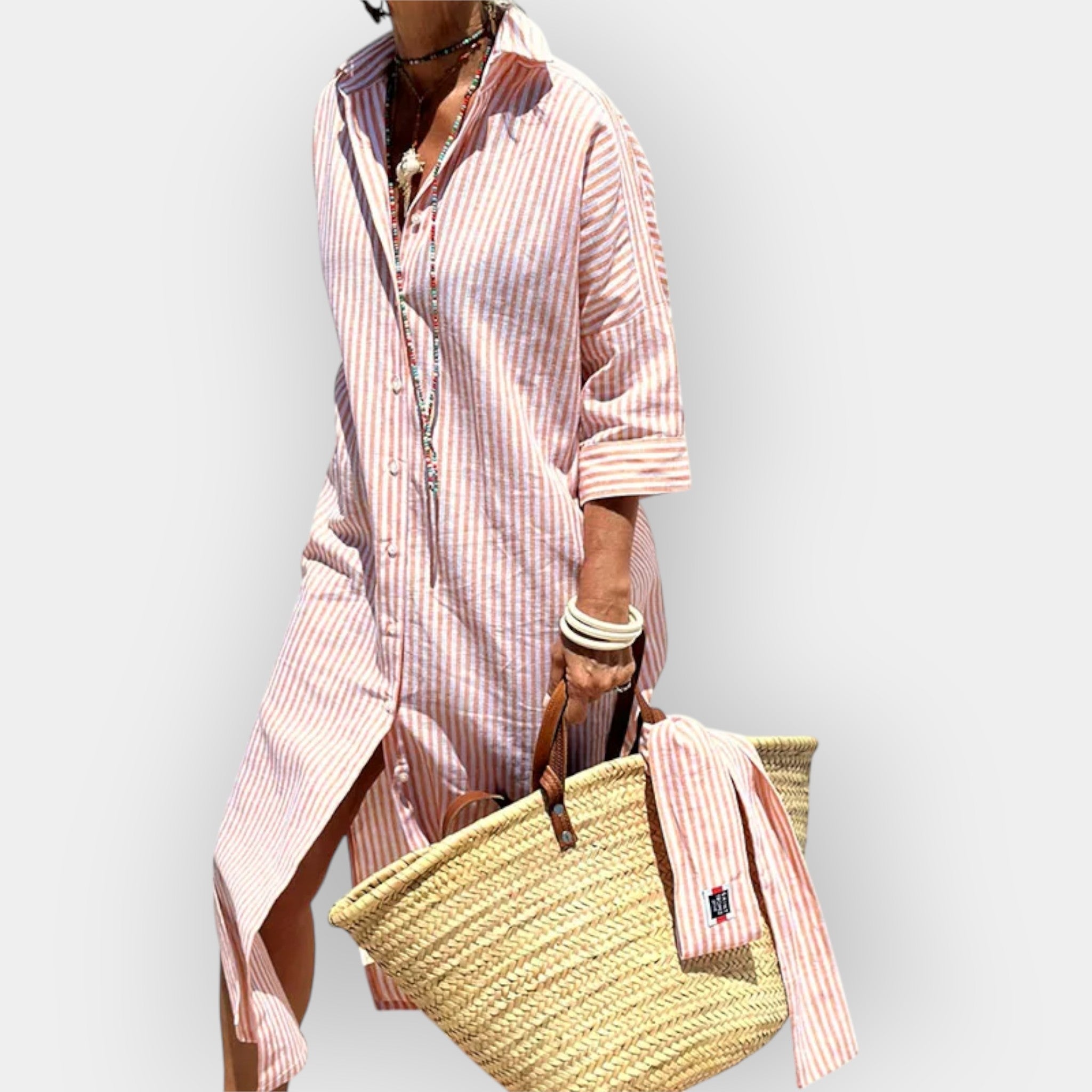 Vestido Camisero a Rayas