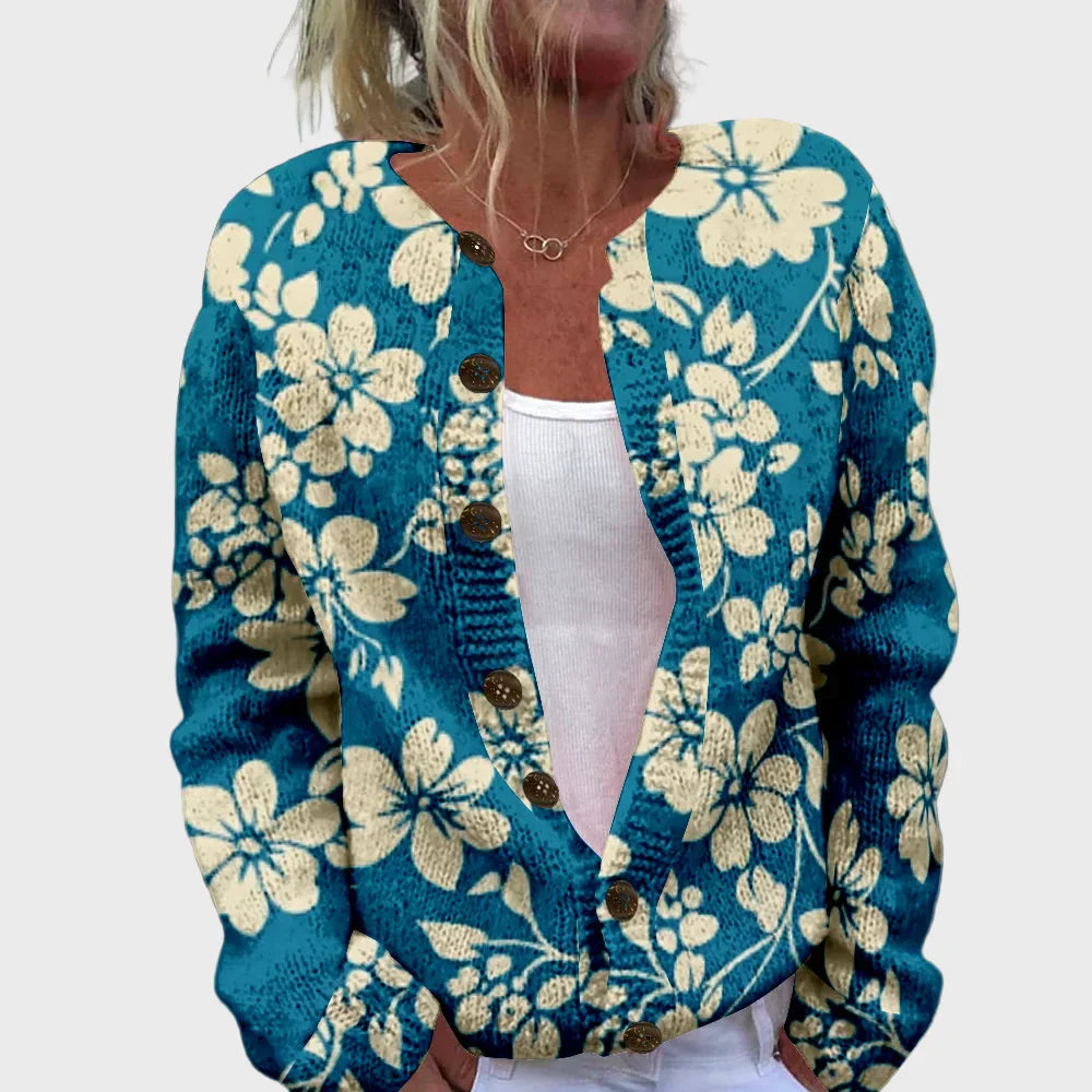 Chaleco de punto elegante con estampado