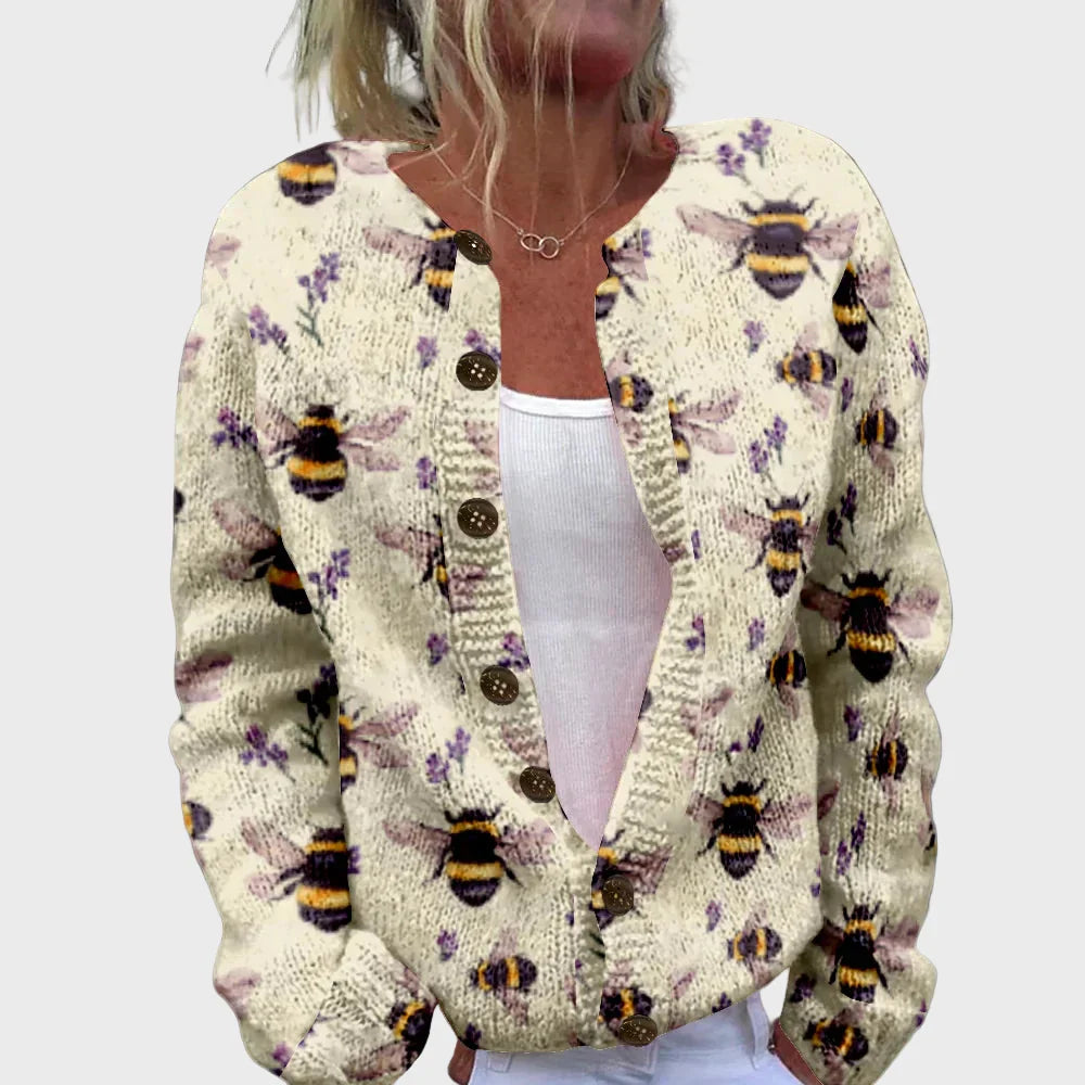 Chaleco de punto elegante con estampado