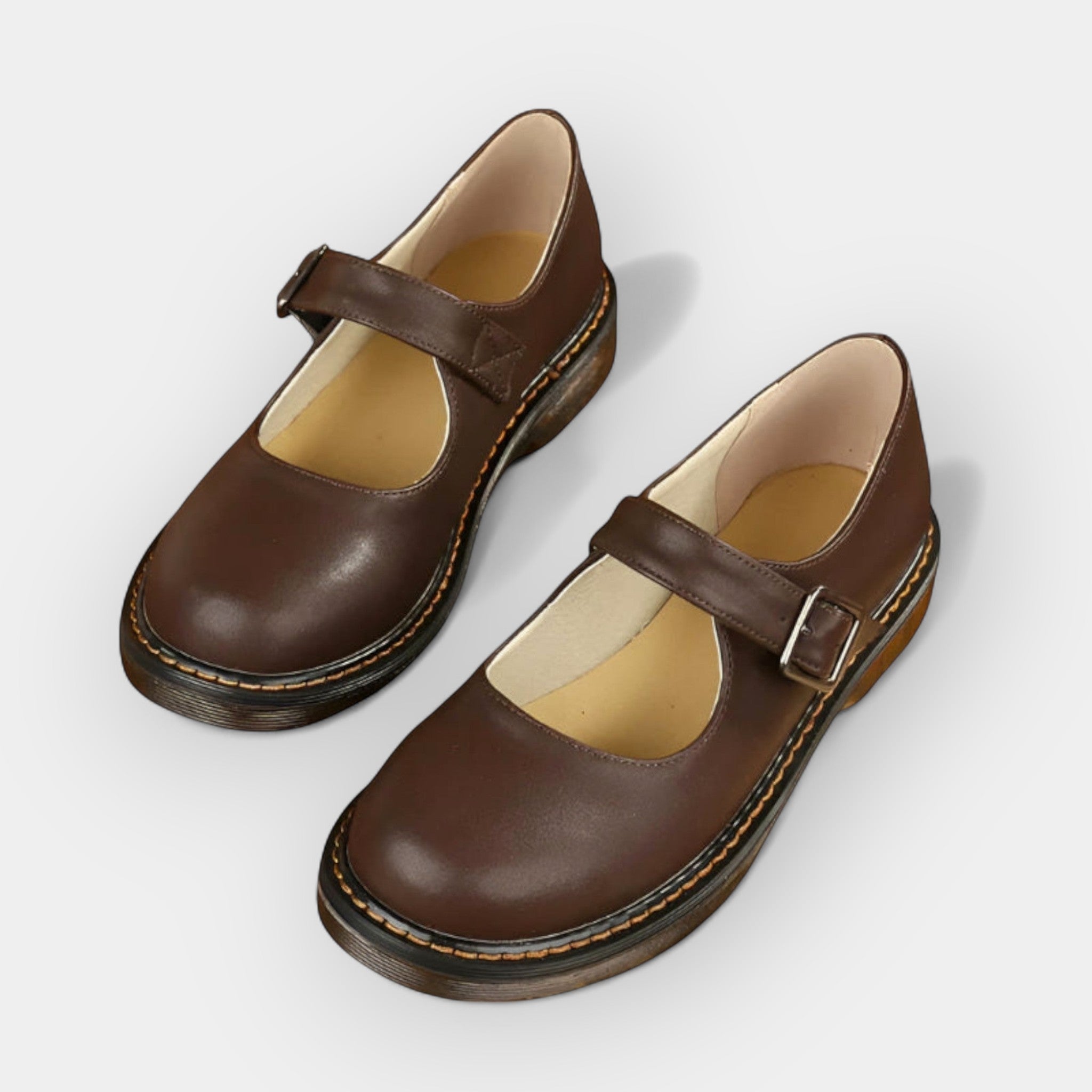 Zapatos clásicos de cuero Mary Jane