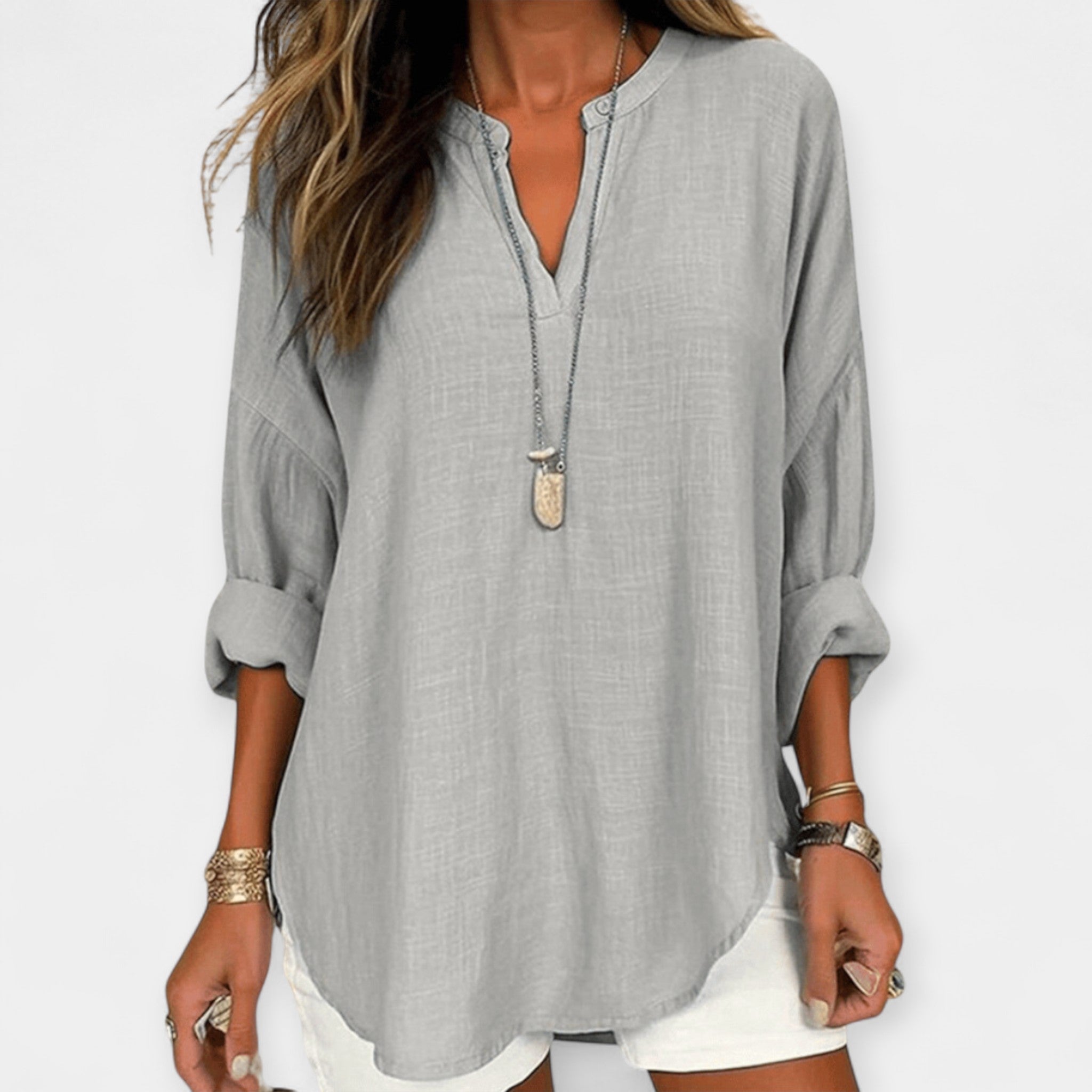 Blusa Ligera de Algodón Casual