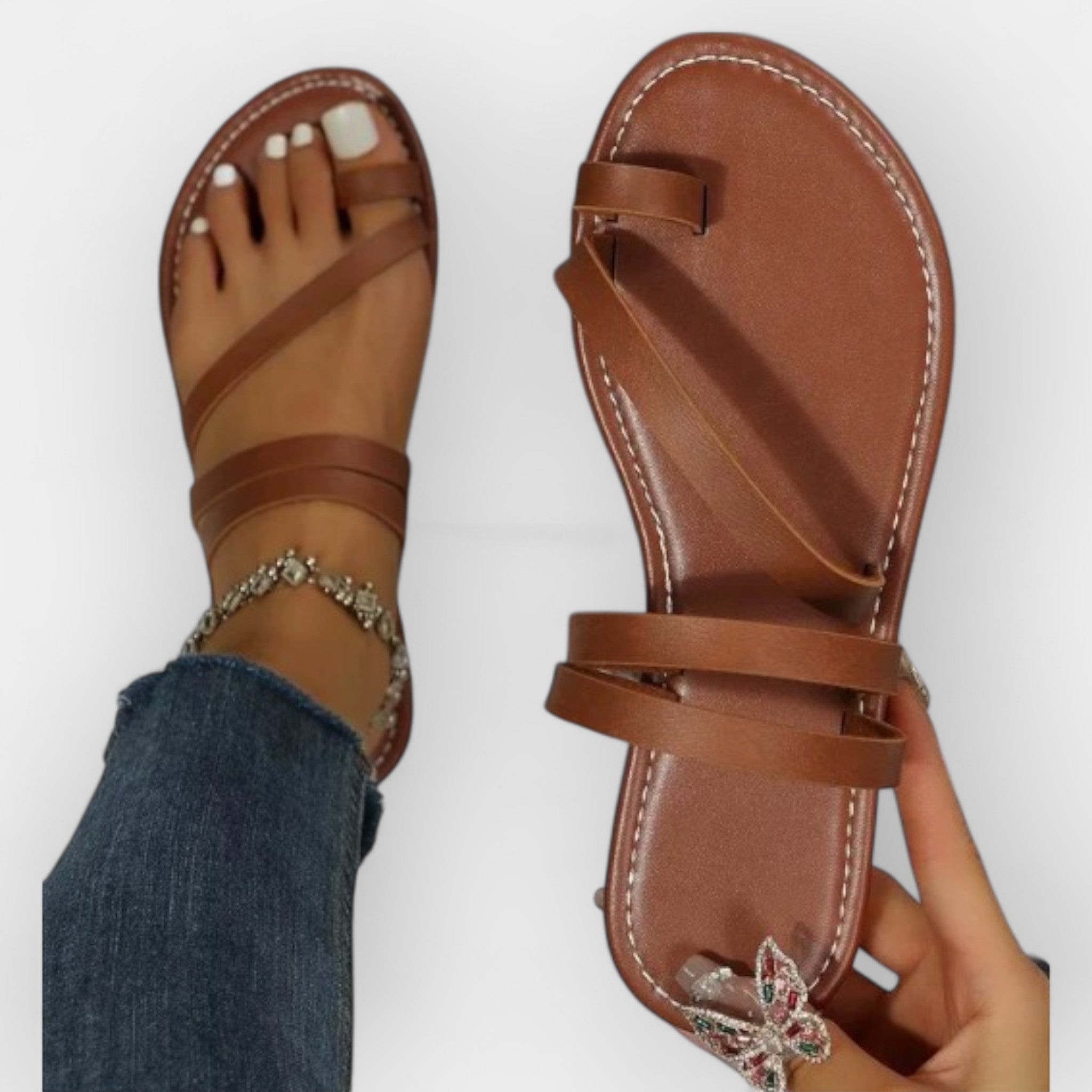 Sandalias Casual Cruzadas