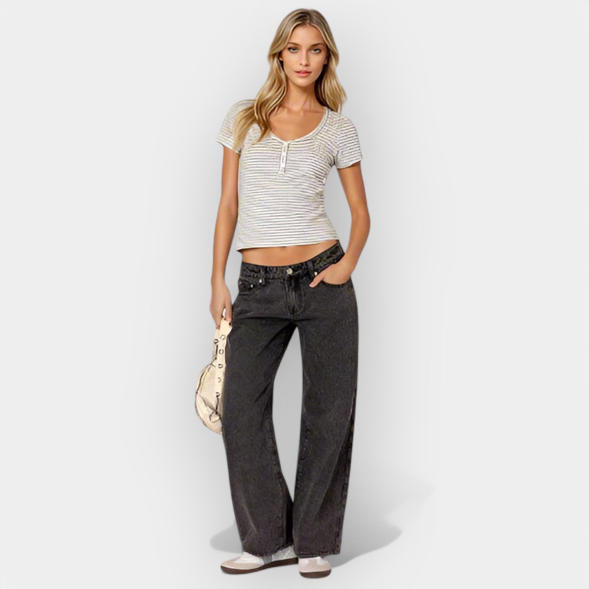 Jeans de Cintura Baja Cómodos