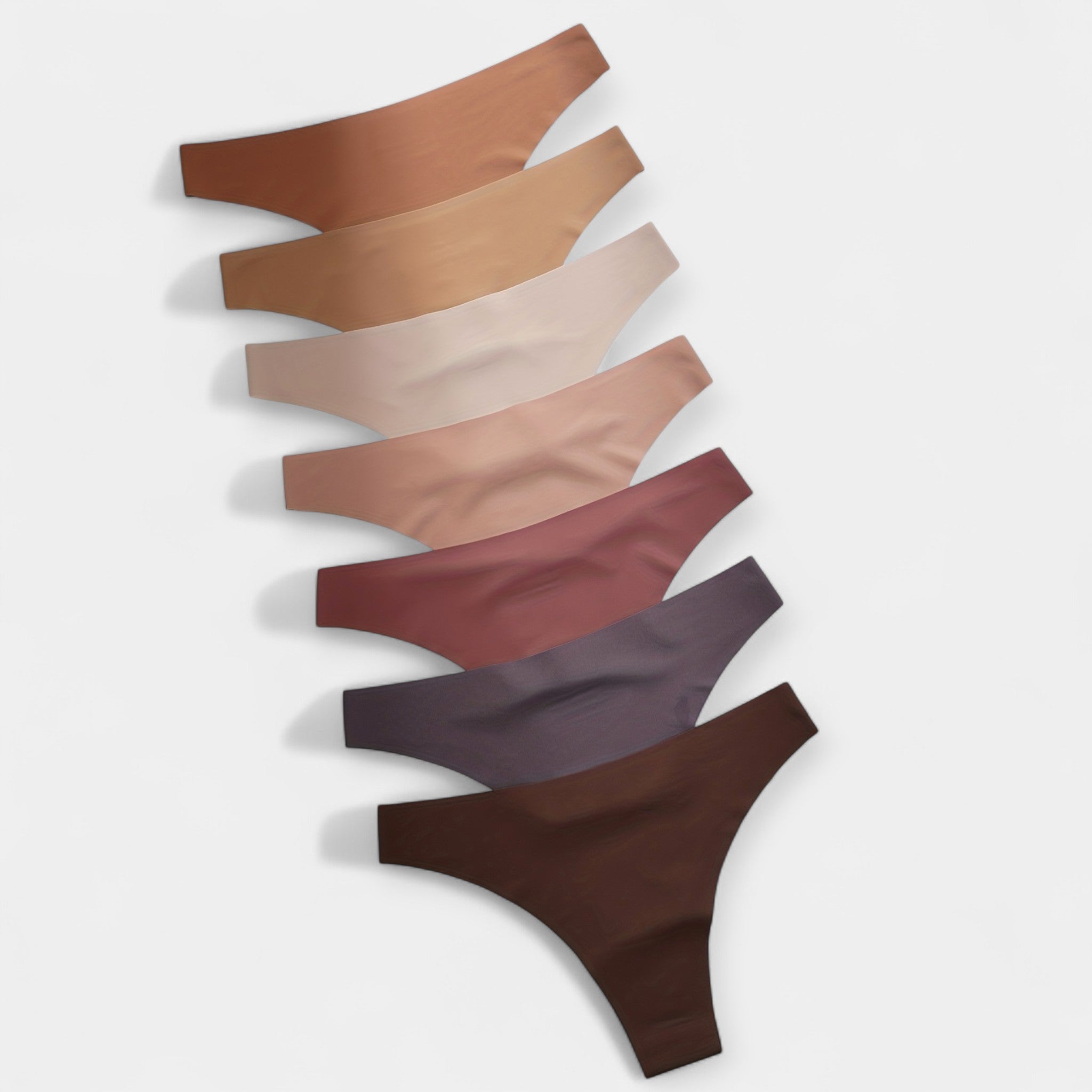Juego de 7 bragas sencillas tipo hipster