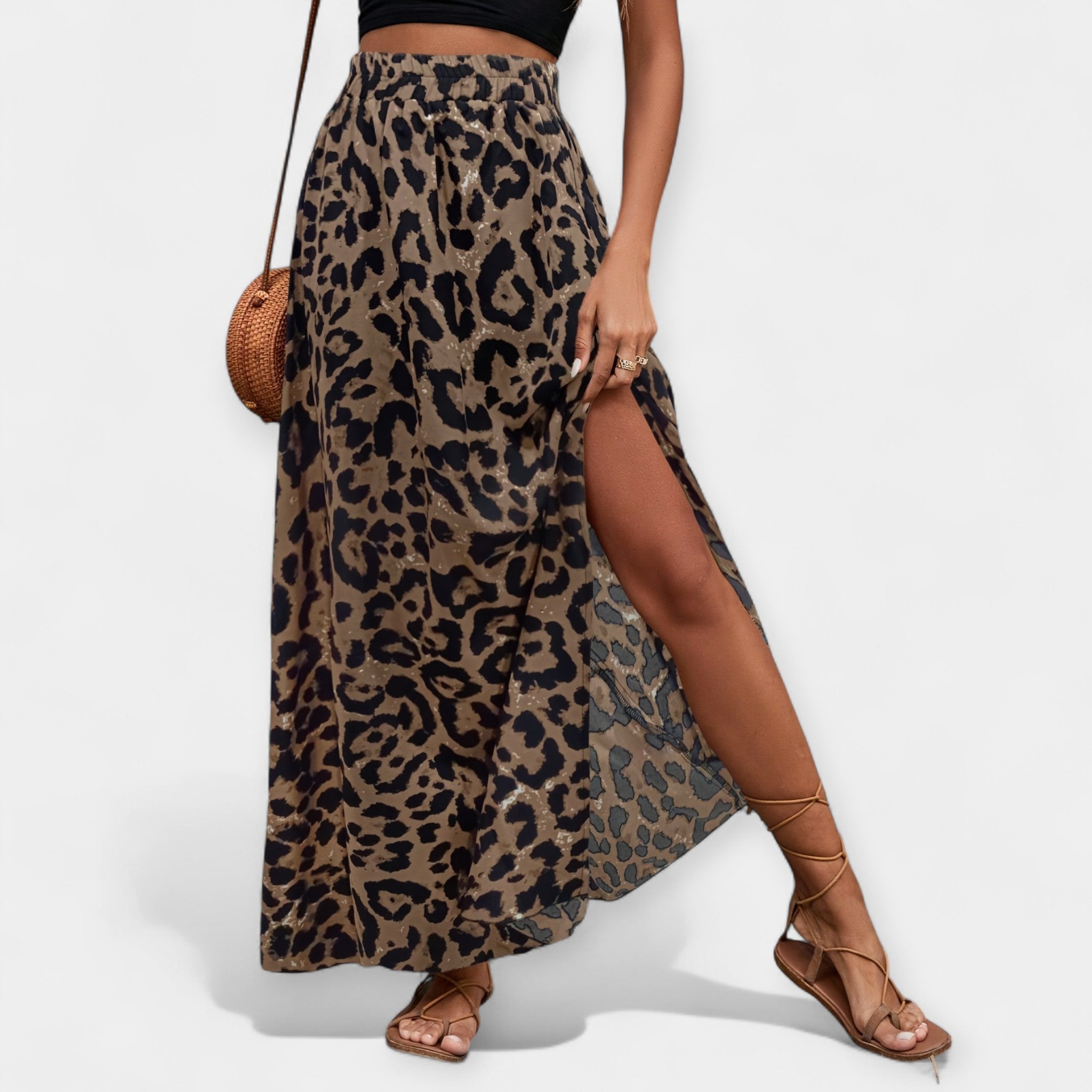 Falda Midi Animal Print