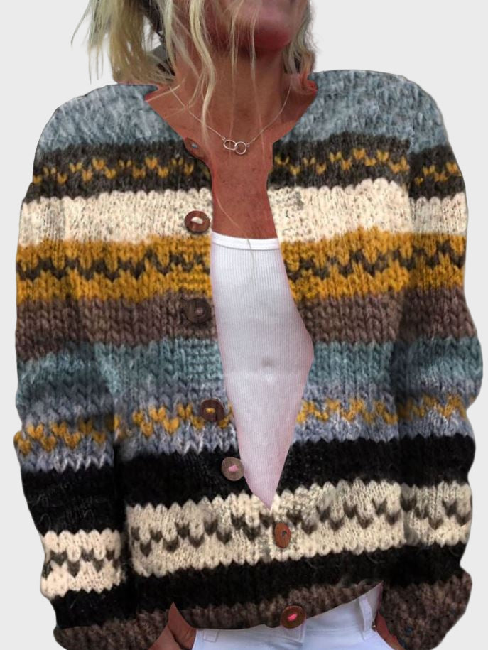 Chaleco de punto con patrón