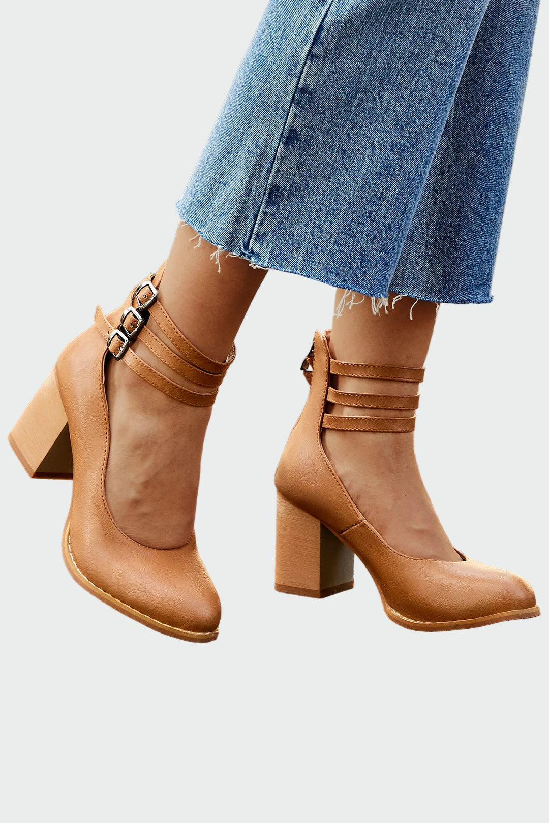 Kaa™ | Elegantes sandalias de tacón grueso