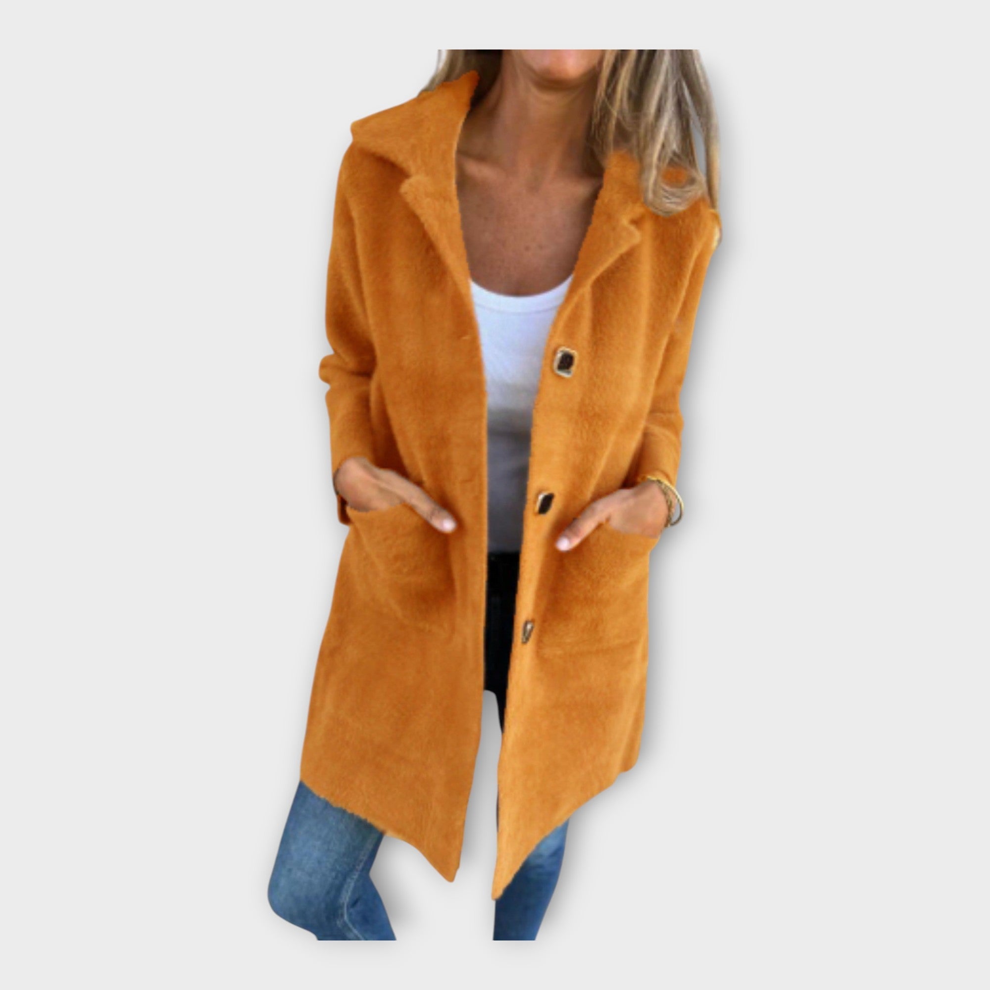 Manteau en laine à fermeture élégante