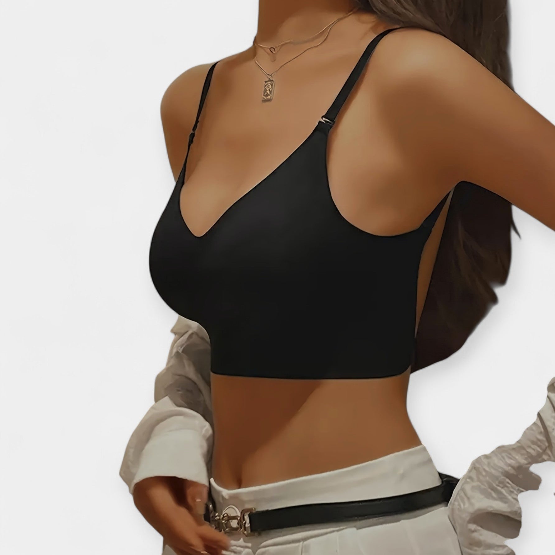 Sujetador sin aros con espalda descubierta