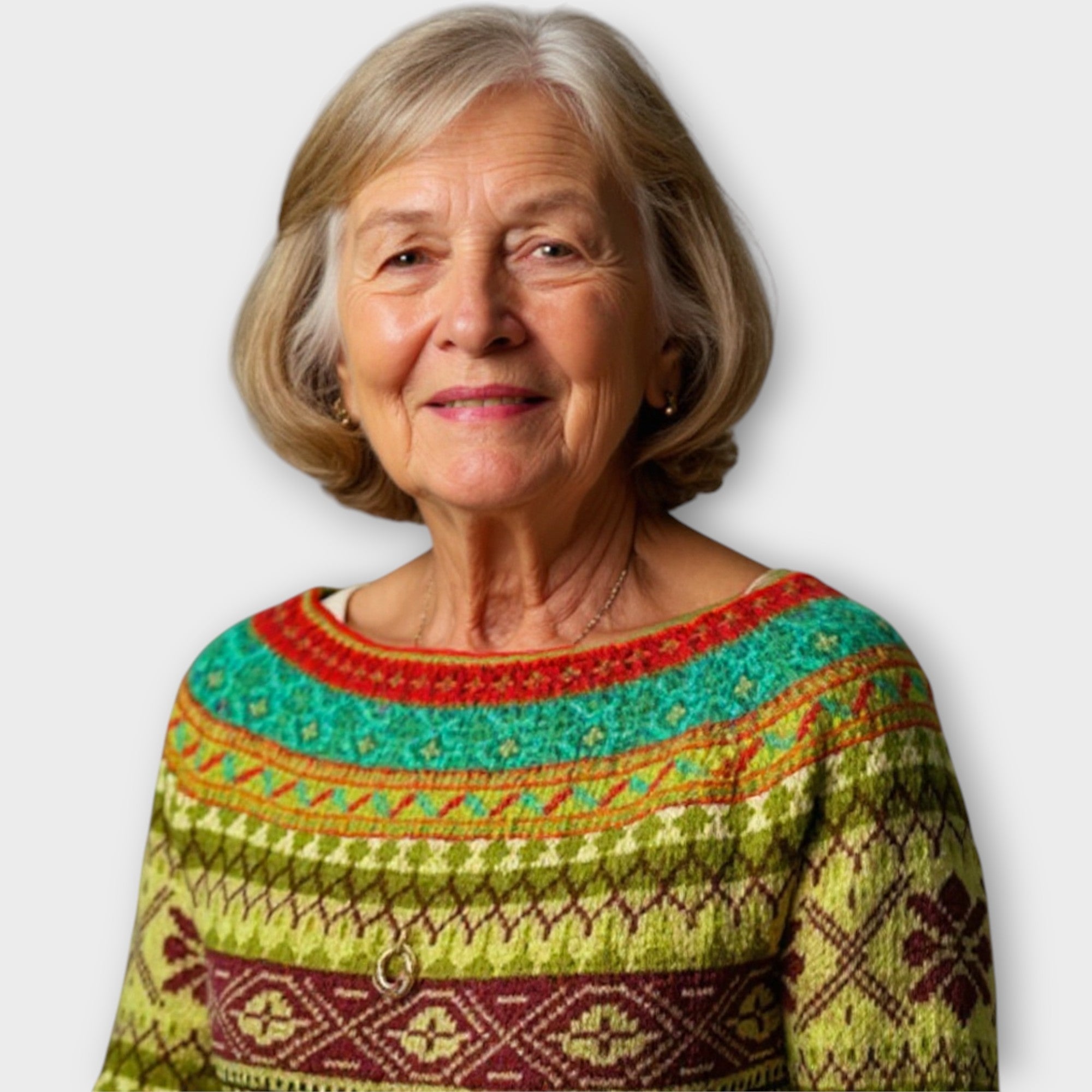 Suéter de punto con un diseño impresionante