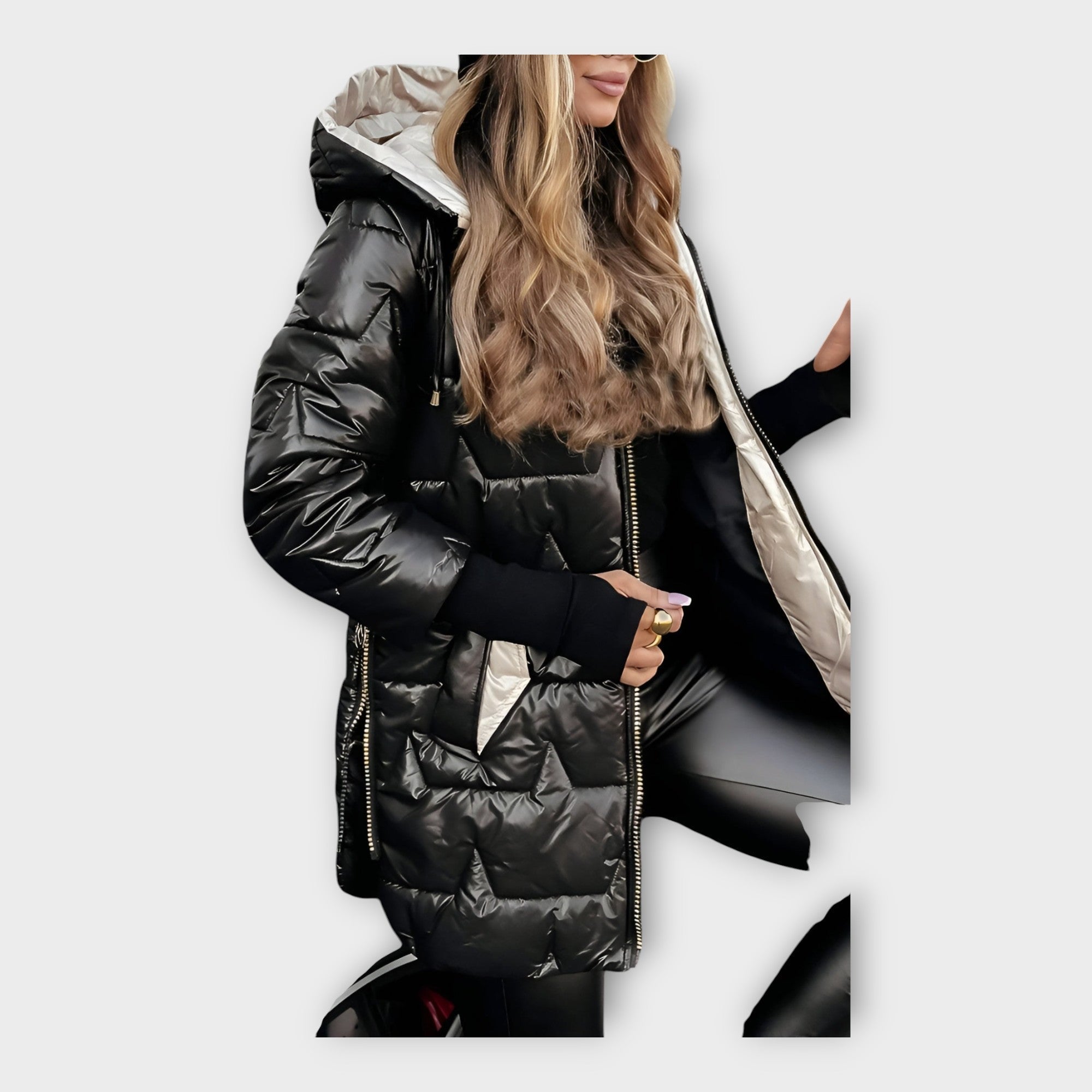 Chaqueta de plumas con capucha