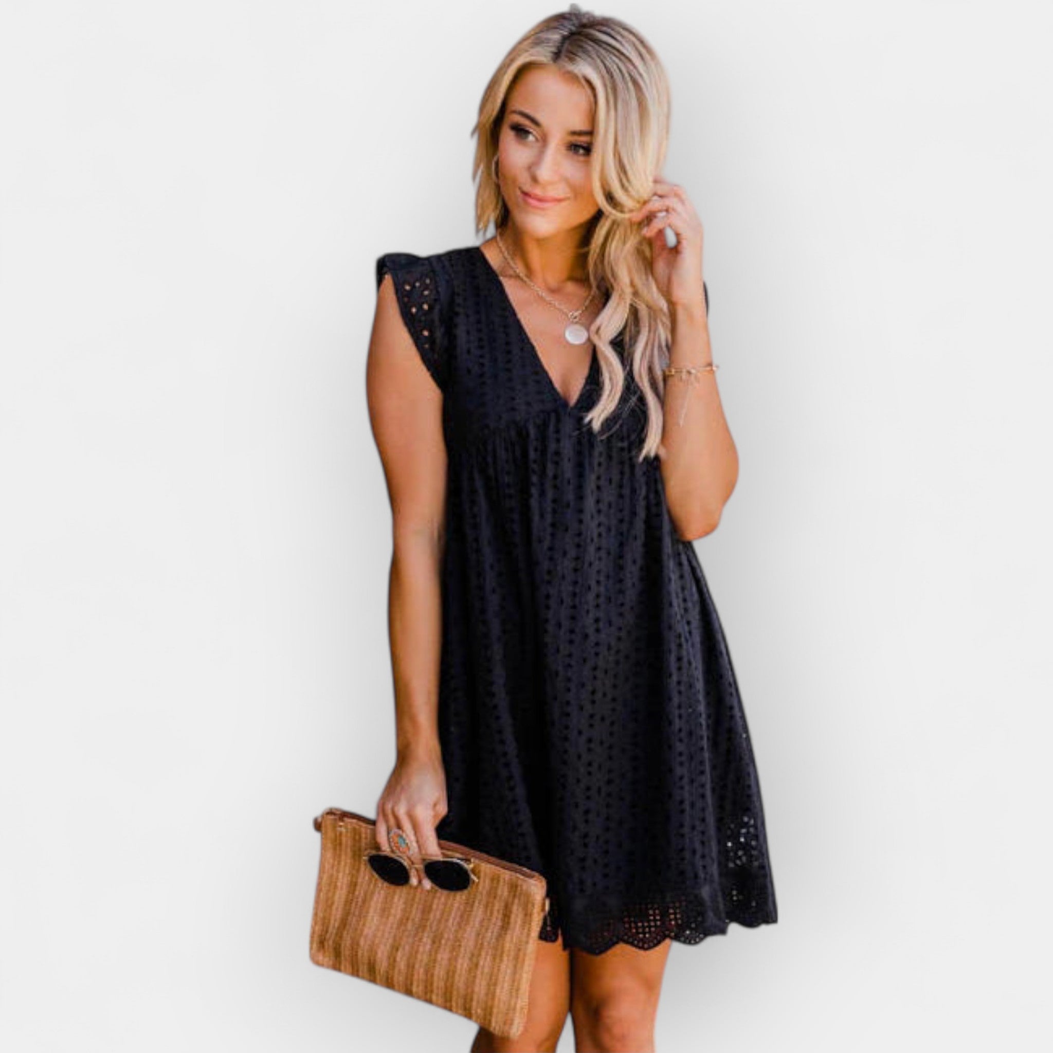 Vestido de verano con short oculto y bolsillos