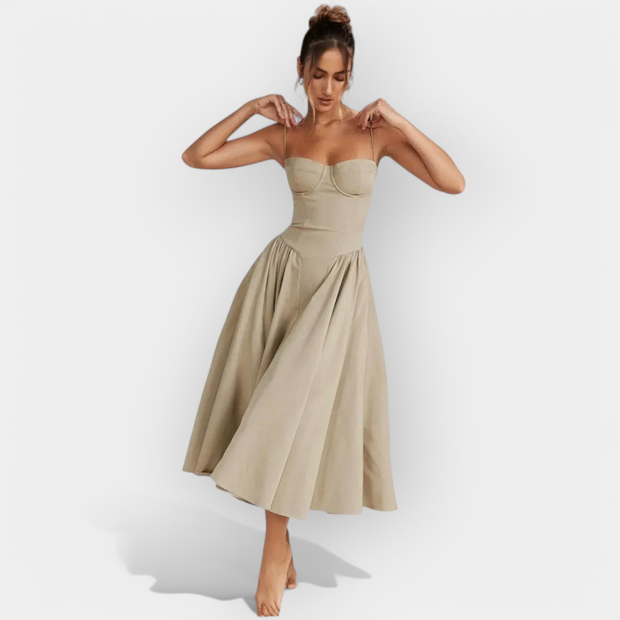 Vestido Midi Fresco y Elegante