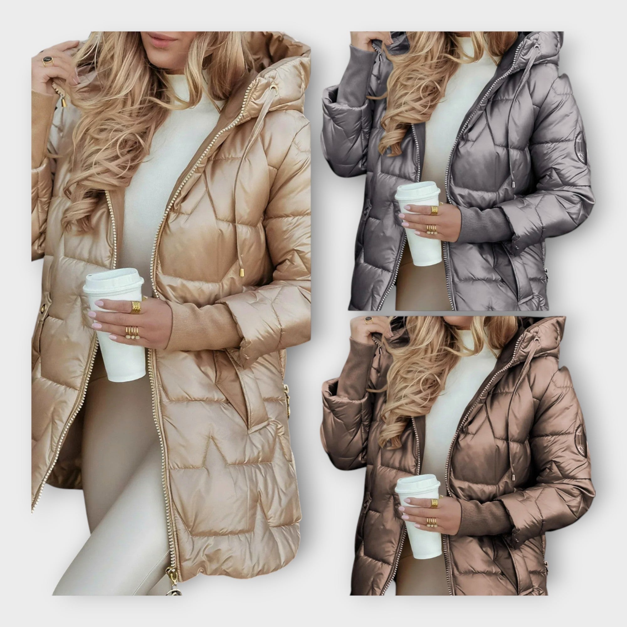 Chaqueta de plumas con capucha