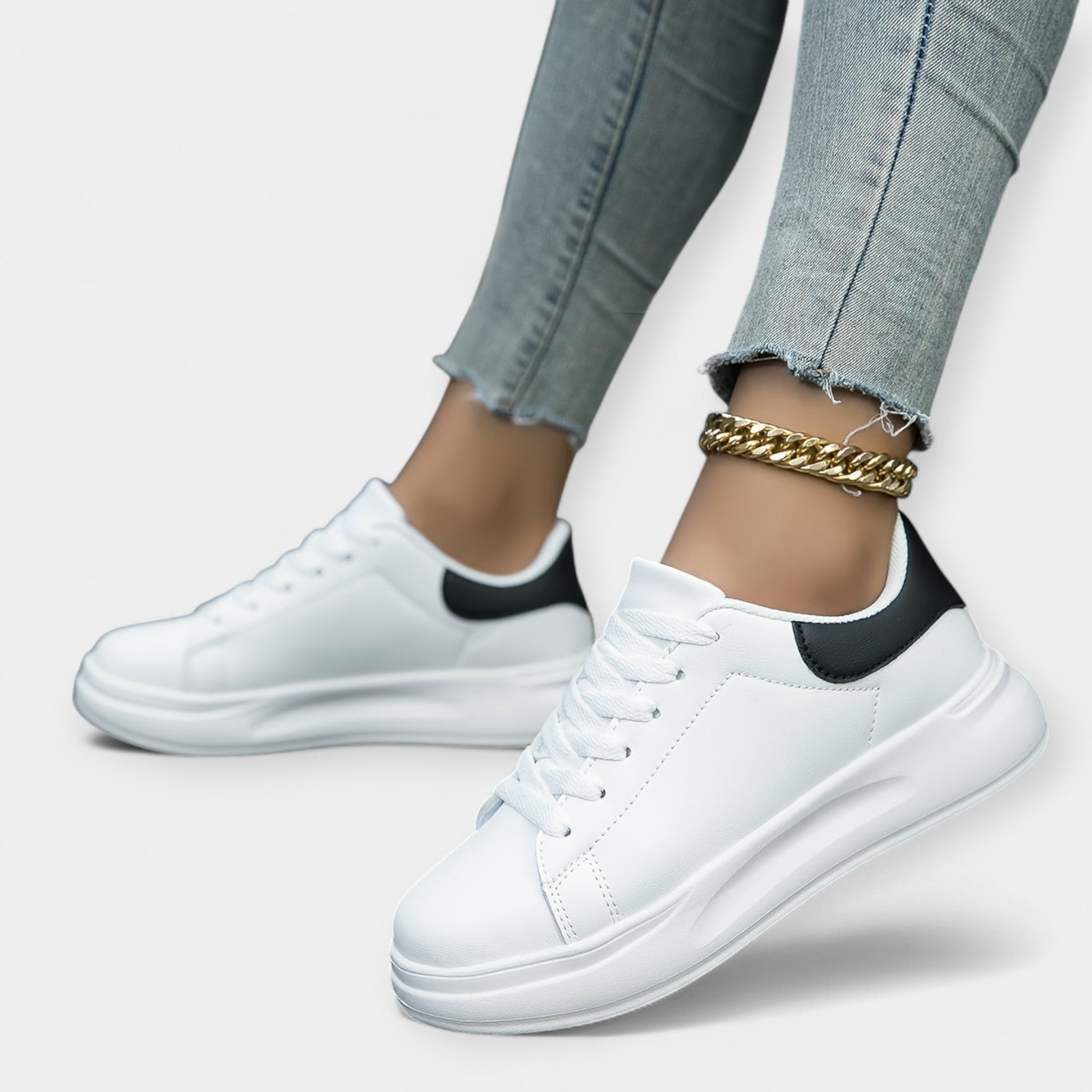 Sneakers de Cuero Blanco