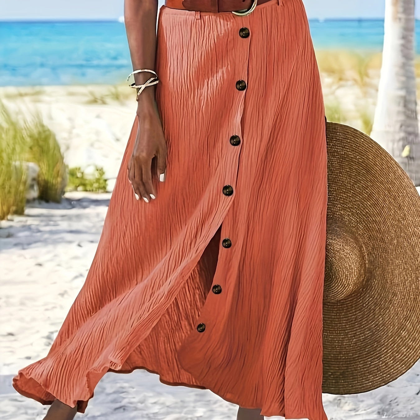 Falda Ligera con Botones