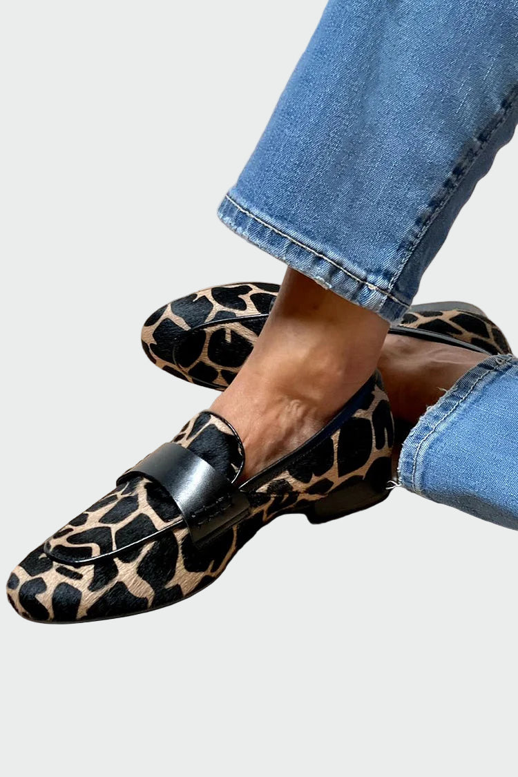 Mocasines con estampado animal